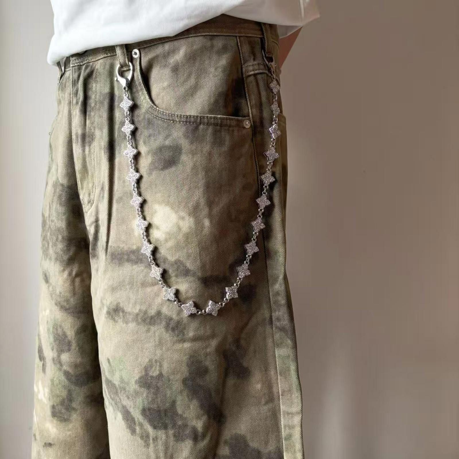 Jewelry Silver Men's Chain Accessory with Clasp, Stylish Chain Size ONE SIZE - 2 Thumbnail
