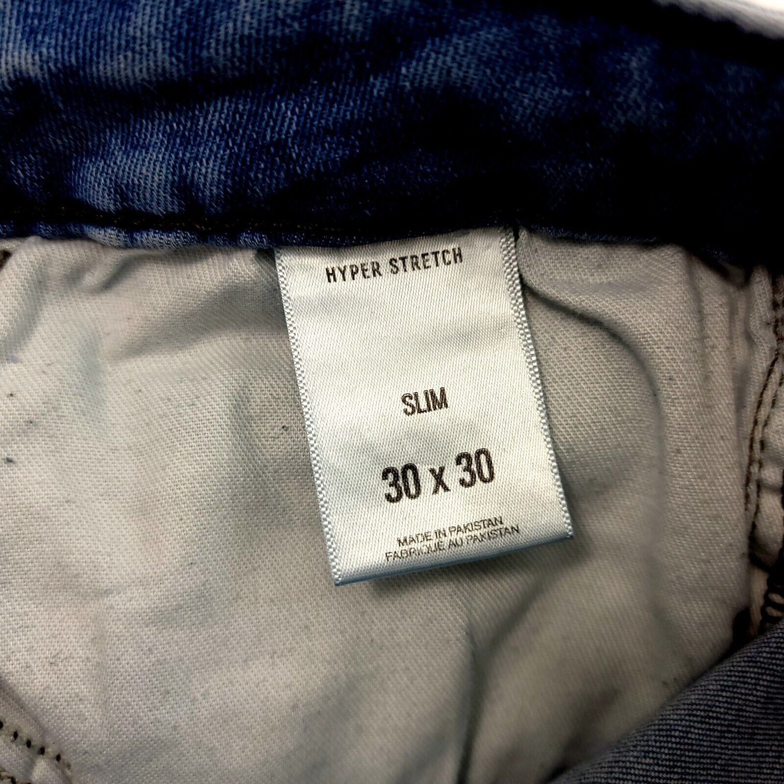 Express DAMAGED Express Light Blue Stone Wash Whisker Mid Rise Denim Size US 30 / EU 46 - 8 Thumbnail