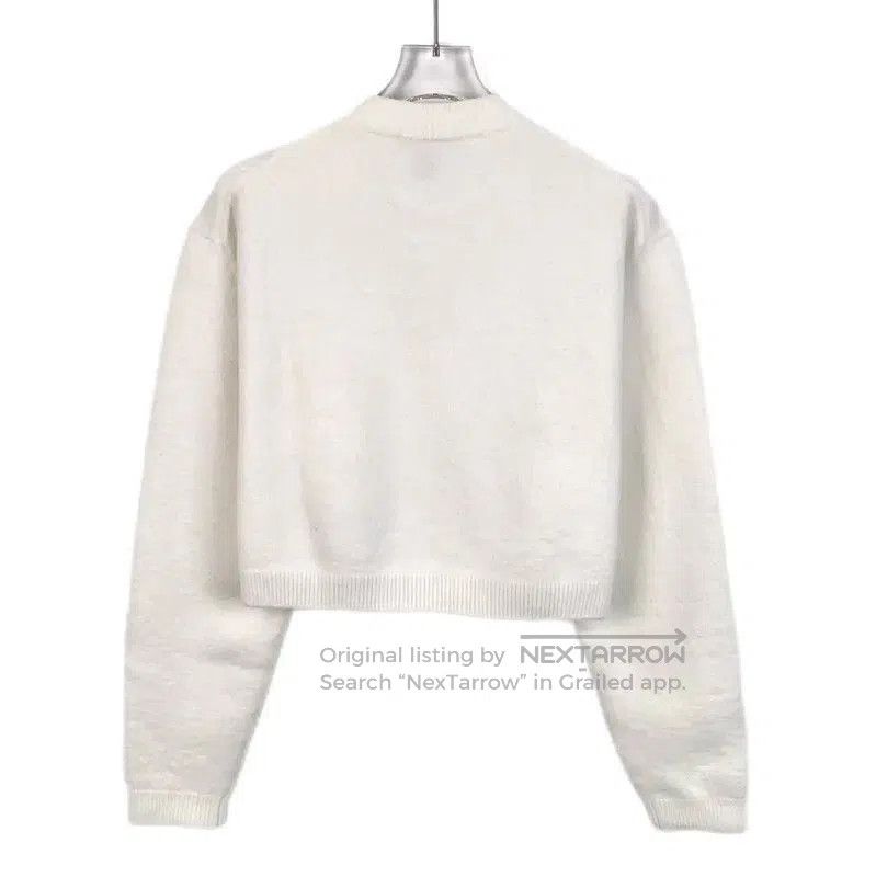 Louis Vuitton Louis Vuitton White Wool Cardigan for Women . Size XS / US 0-2 / IT 36-38 - 2 Thumbnail