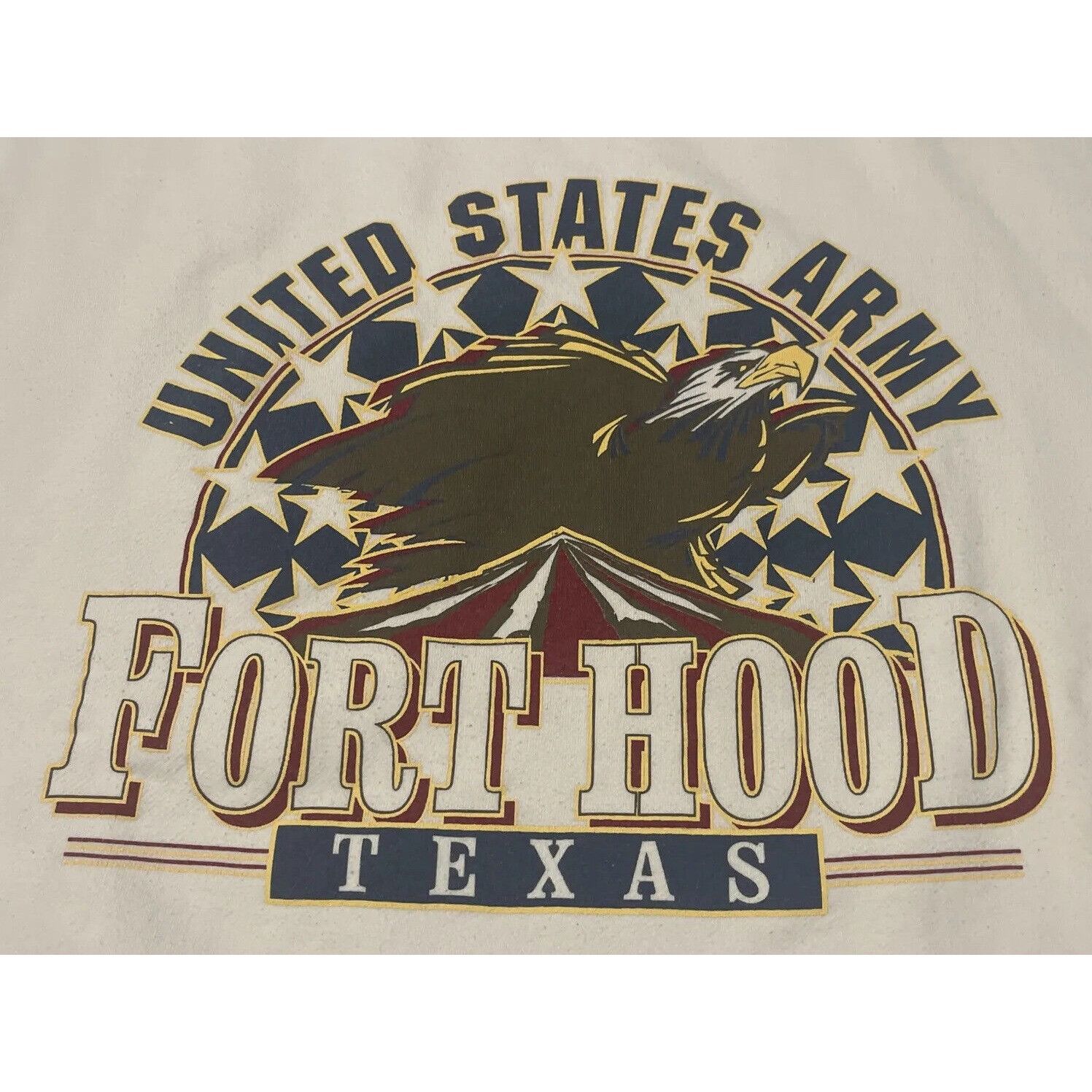 Vintage Vintage 90s XL Fort Hood Texas US Army Airborne Military Cre Size US XL / EU 56 / 4 - 4 Thumbnail
