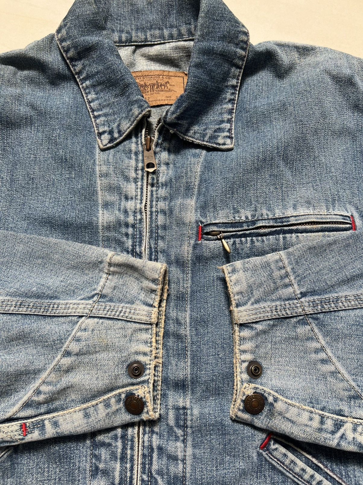 Levi's × Levi's Vintage Clothing × Vintage Vintage Levis Workers Denime Jacket Size US M / EU 48-50 / 2 - 5 Thumbnail