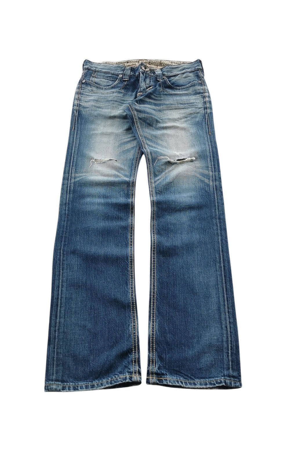 Edwin Vintage Edwin distressed, denim jeans Size US 30 / EU 46 - 4 Thumbnail