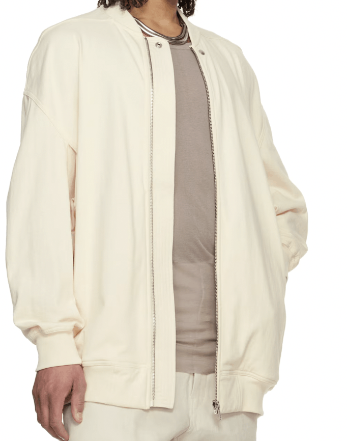 Rick Owens Rick Owens Off-White Hollywood Jumbo Flight Bomber Jacket Size US L / EU 52-54 / 3 - 10 Thumbnail