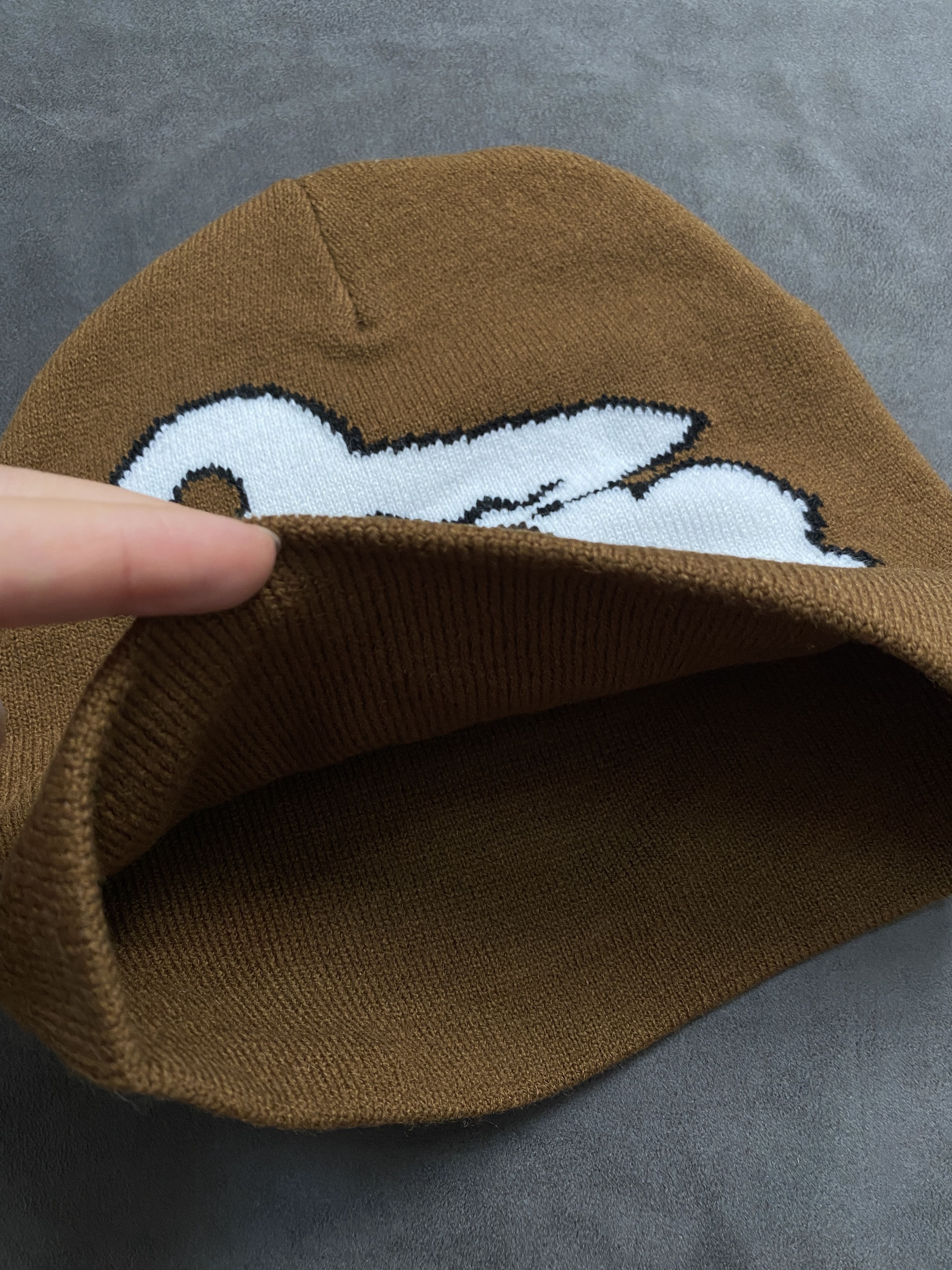 Japanese Brand Rare Anime Ockey Graphic No Cuff Beanie Skully Hat Pink OS Size ONE SIZE - 5 Thumbnail