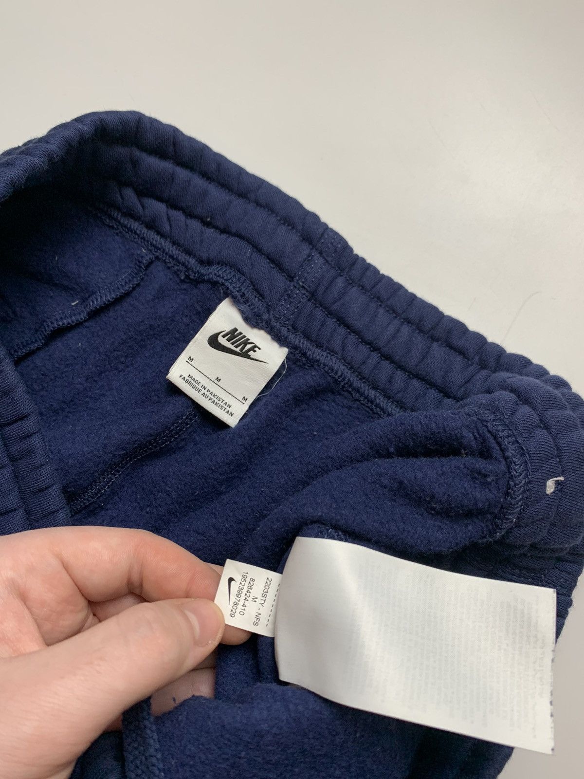 Vintage Vintage Y2K Nike Mini Swoosh Cotton Sweatpants Baggy Drill Size US 34 / EU 50 - 2 Thumbnail