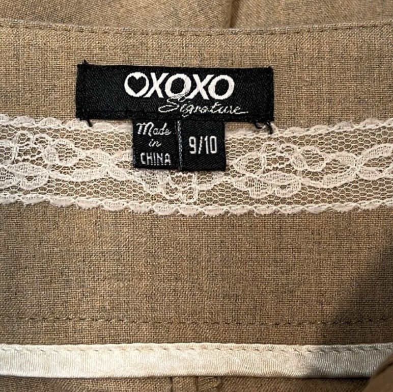 Other XOXO Signature High Waist Pencil Skirt Sz 9/10 Taupe Stretch Size 32" / US 10 / IT 46 - 3 Thumbnail