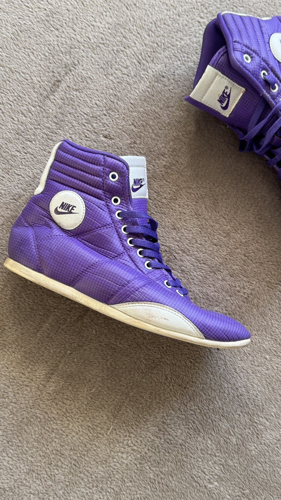 Nike Y2K Vintage Hi Top Sneakers Shoes puma racing boxing moto y3 Size US 5.5 / IT 35.5 - 4 Thumbnail