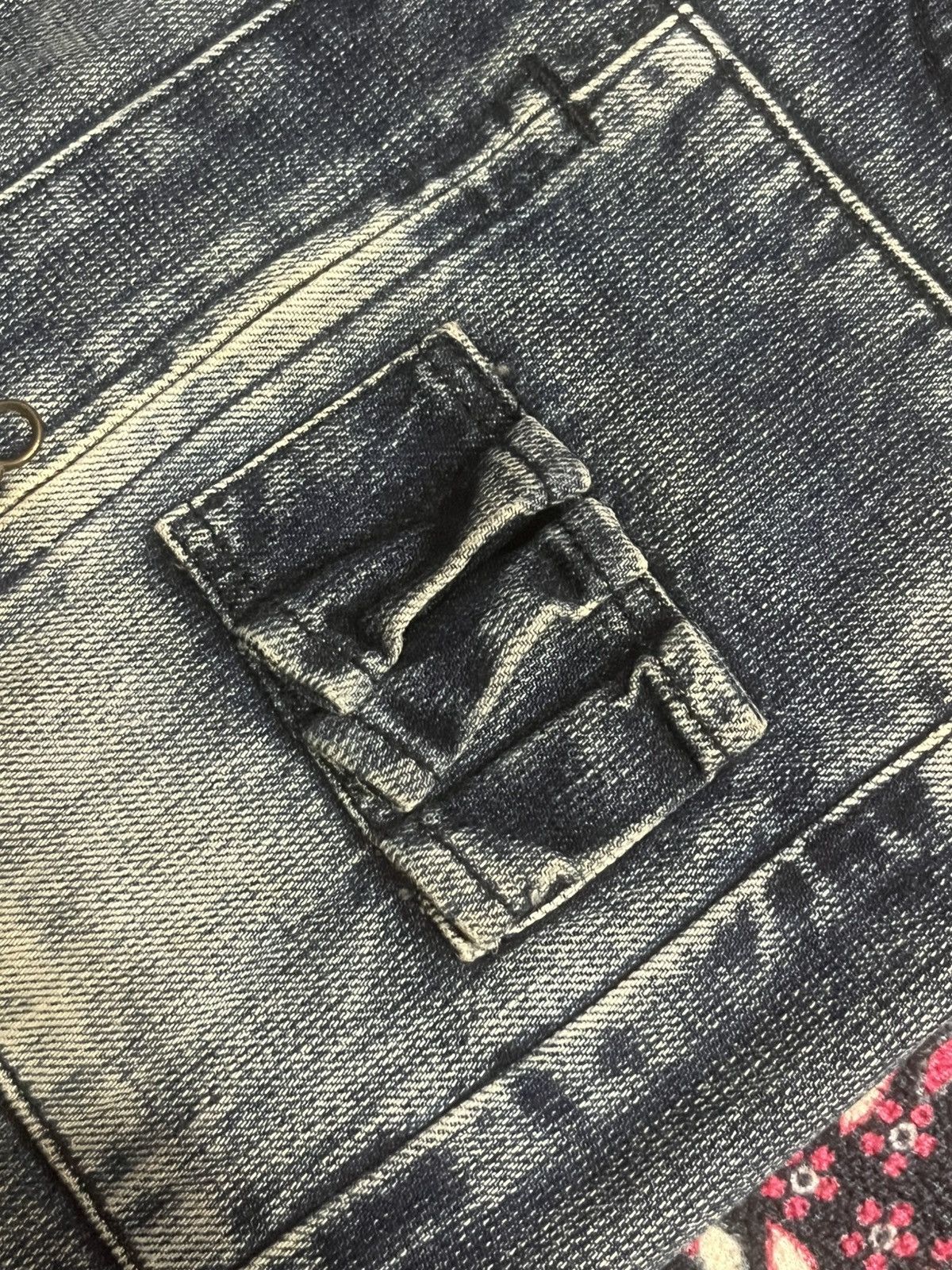 Le Grande Bleu (L.G.B.) Vintage Edwin E Function Cyberobotic Dark Mud Washed Jeans Size US 29 - 6 Thumbnail