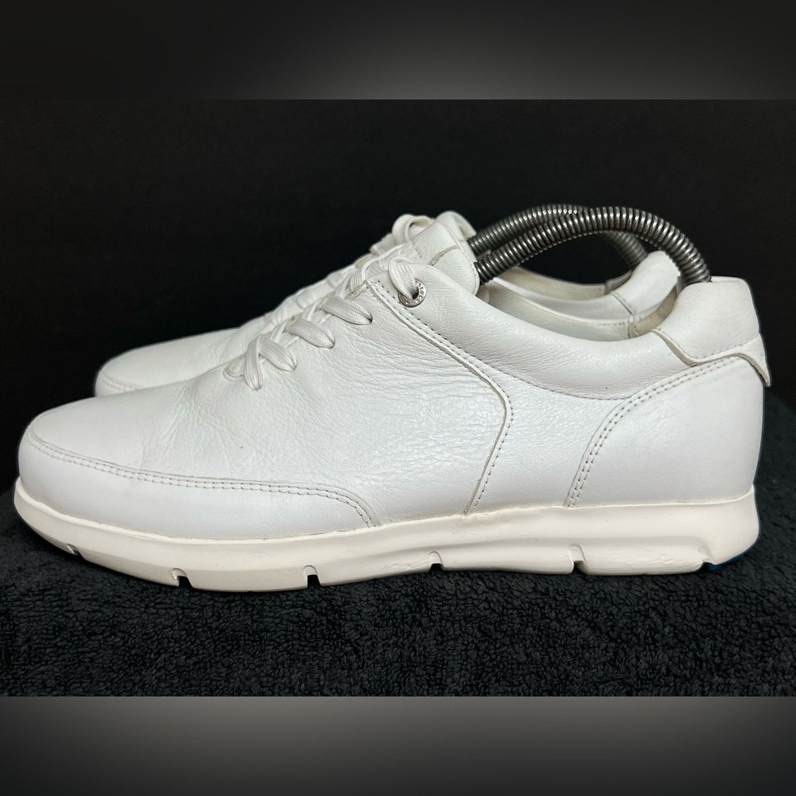 Birkenstock Birkenstock Manitoba Mens White Leather Shoes Size 41 US 8M Size US 8 / EU 41 - 1 Thumbnail