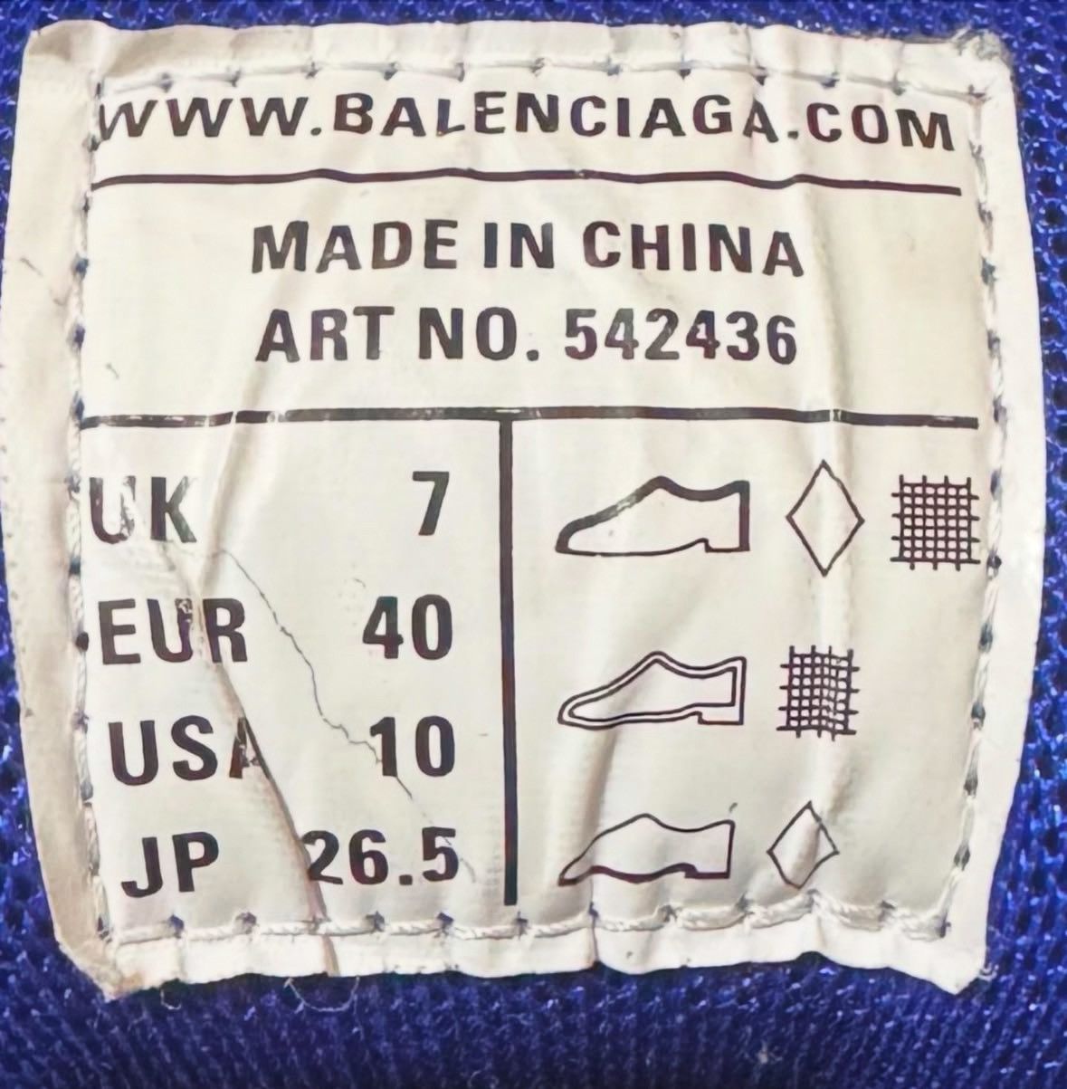 Balenciaga Flared Blue Balenciaga Track 40 Size Size US 7 / EU 40 - 6 Thumbnail