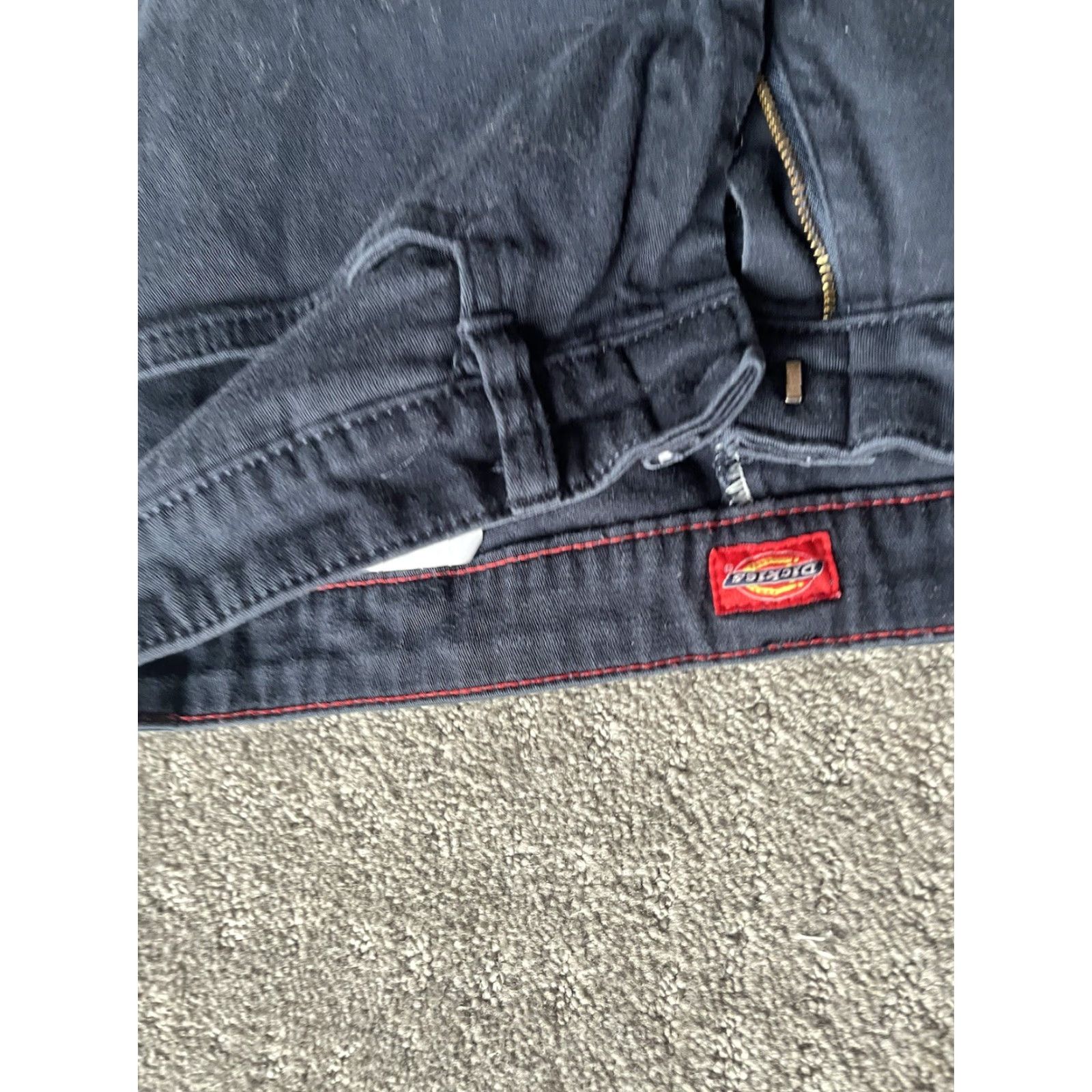 Dickies Dickies Women Pants Skinny Navy Blue 7 Regular Juniors Slim Flat Front Zipper Solid Cotton Spandex 28in Inseam - Casual Travel Office Womens Size 28" / US 6 / IT 42 - 5 Thumbnail