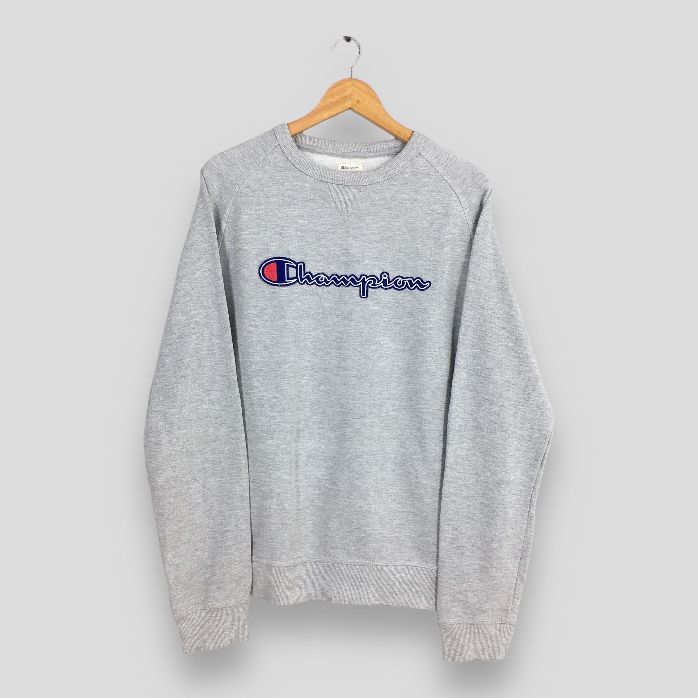 Vintage Champion College Gray Sweatshirt Large