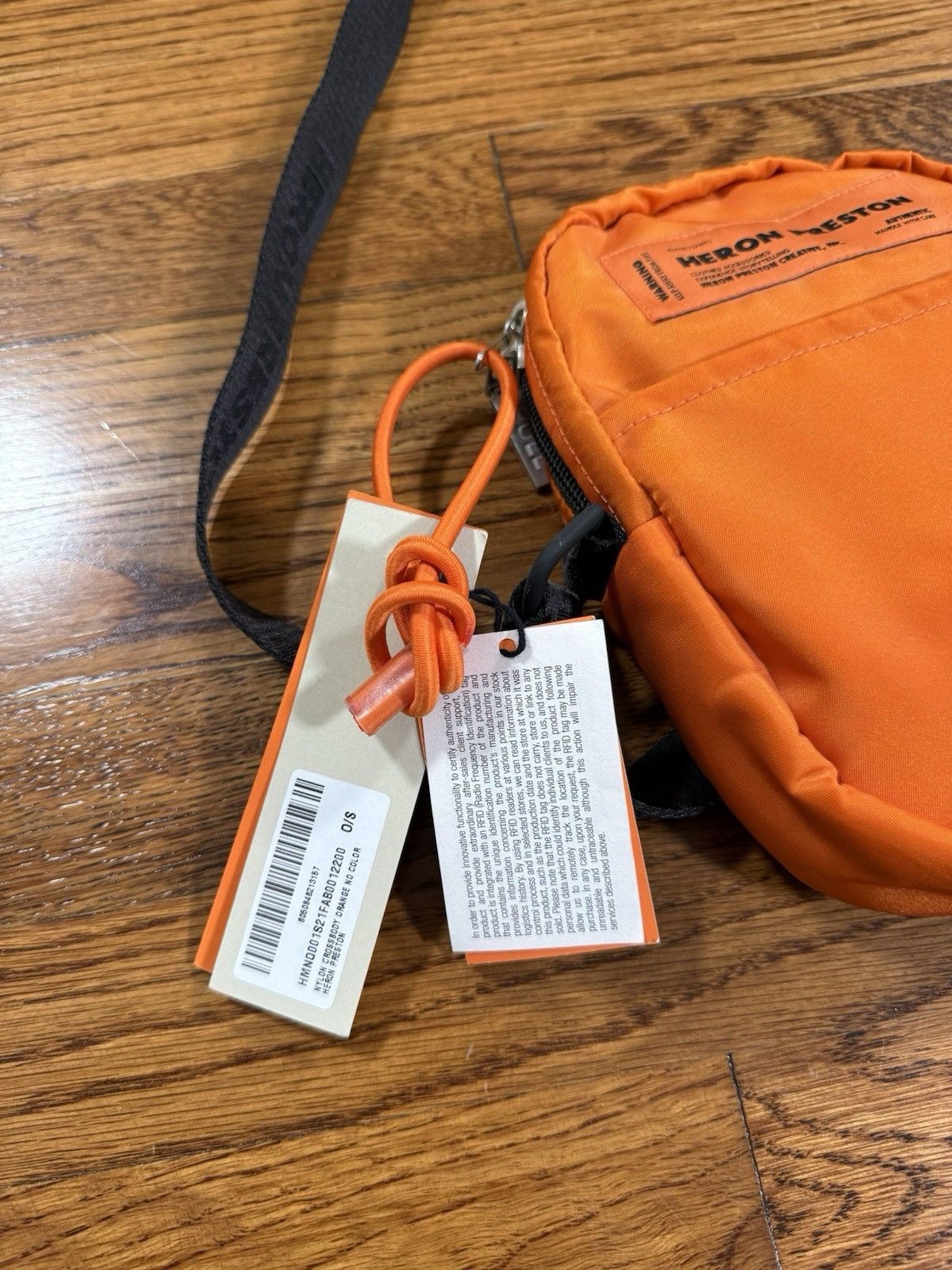 Heron Preston Heron Preston Nylon Crossbody Bag Orange Black NWT Size ONE SIZE - 7 Thumbnail
