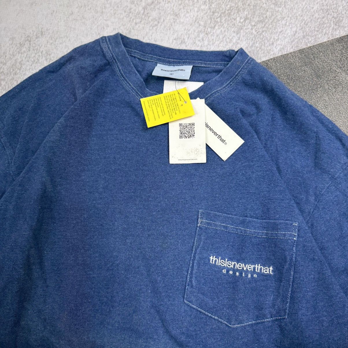 thisisneverthat THISISNEVERTHAT Indigo dye L/S Tee Pocket Size US L / EU 52-54 / 3 - 2 Thumbnail