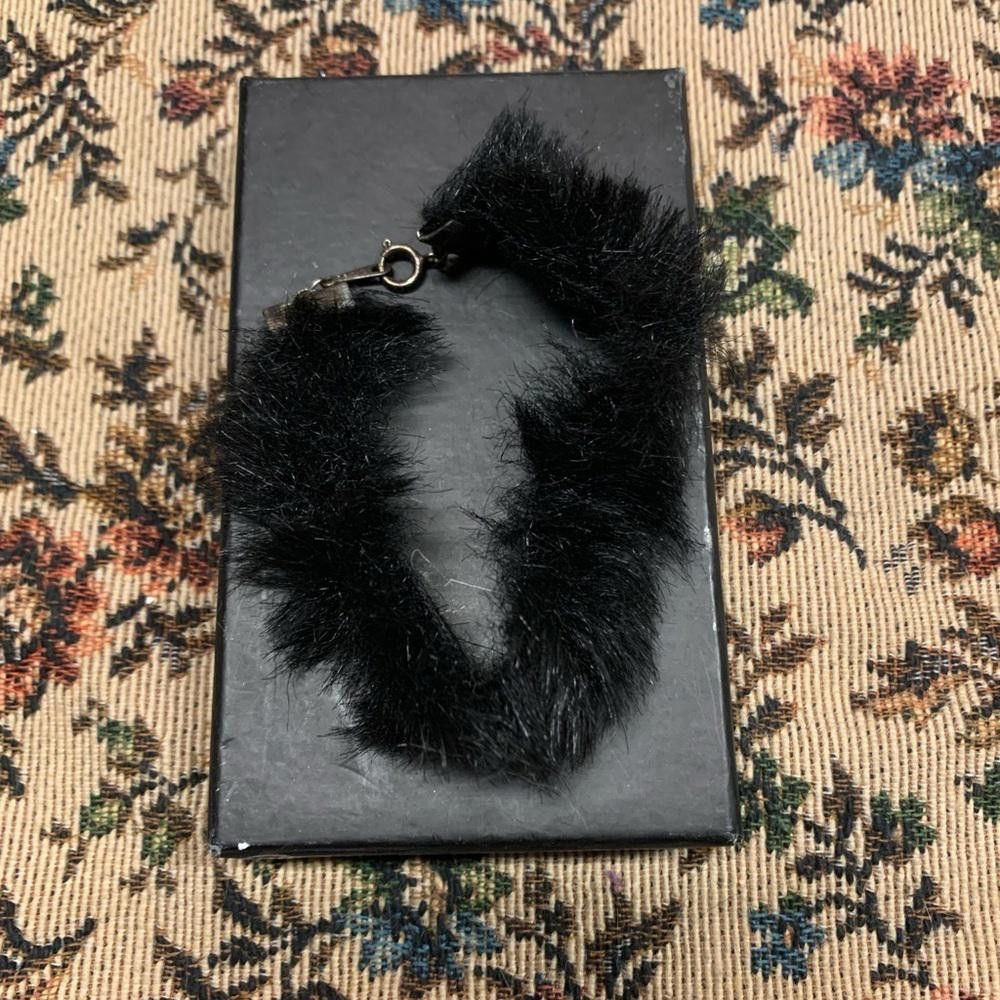 Designer Faux Fur Black Bracelet - Chic & Trendy Accessory Size ONE SIZE - 1 Thumbnail