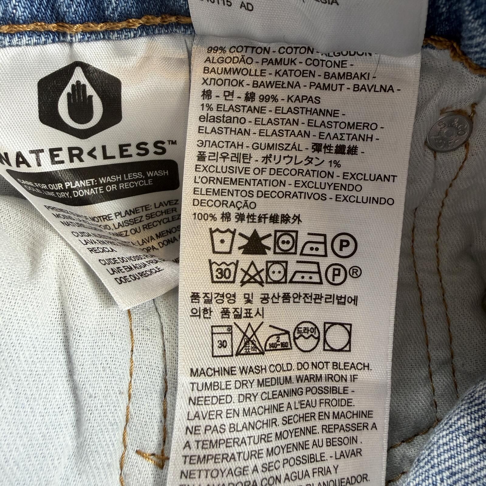 Levi's Levis 569 Loose Straight Jeans Light Wash Baggy Fit 34x30 Size US 34 / EU 50 - 11 Thumbnail