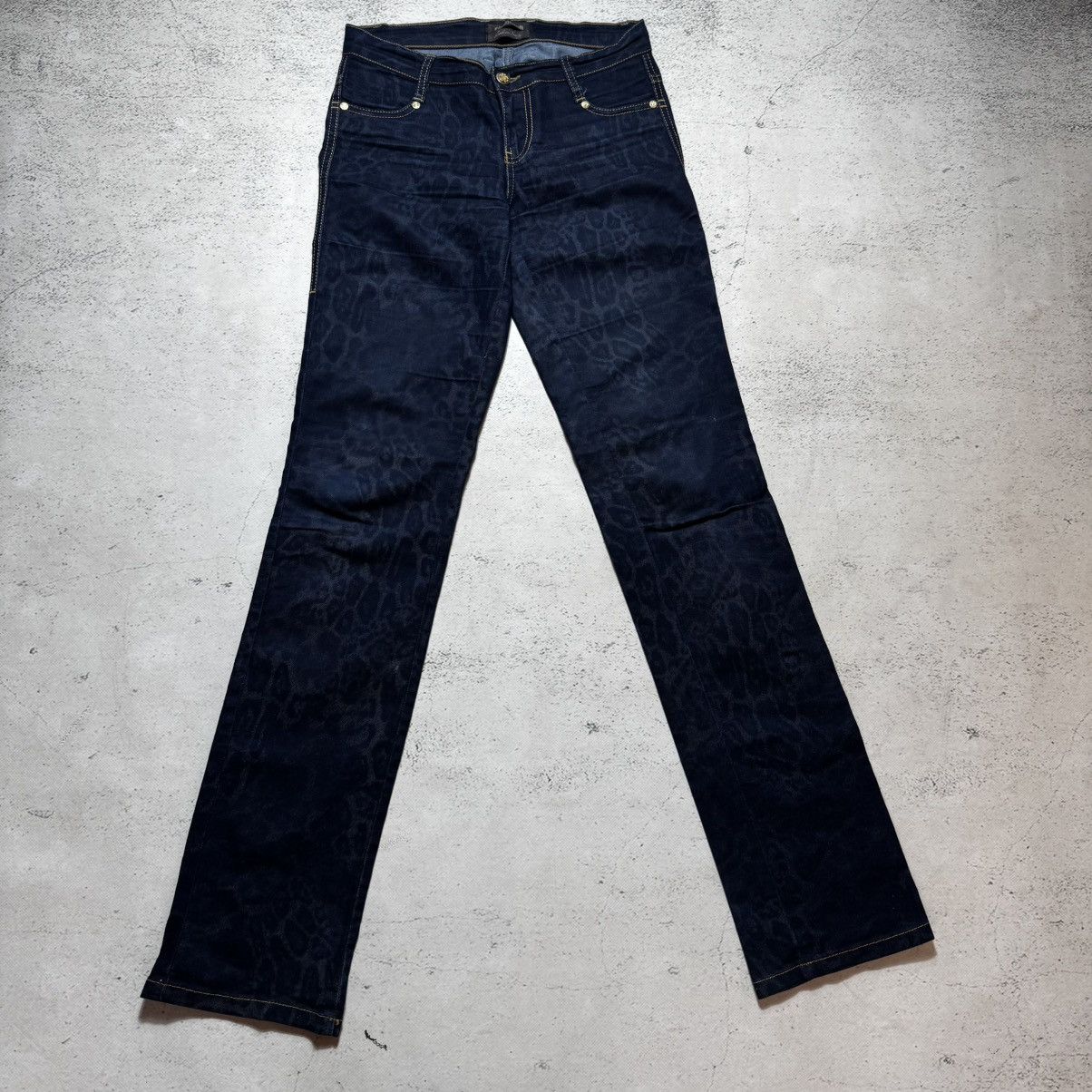 Roberto Cavalli roberto cavalli jeans with big logo leopard pattern Size 27" / US 4 / IT 40 - 7 Thumbnail