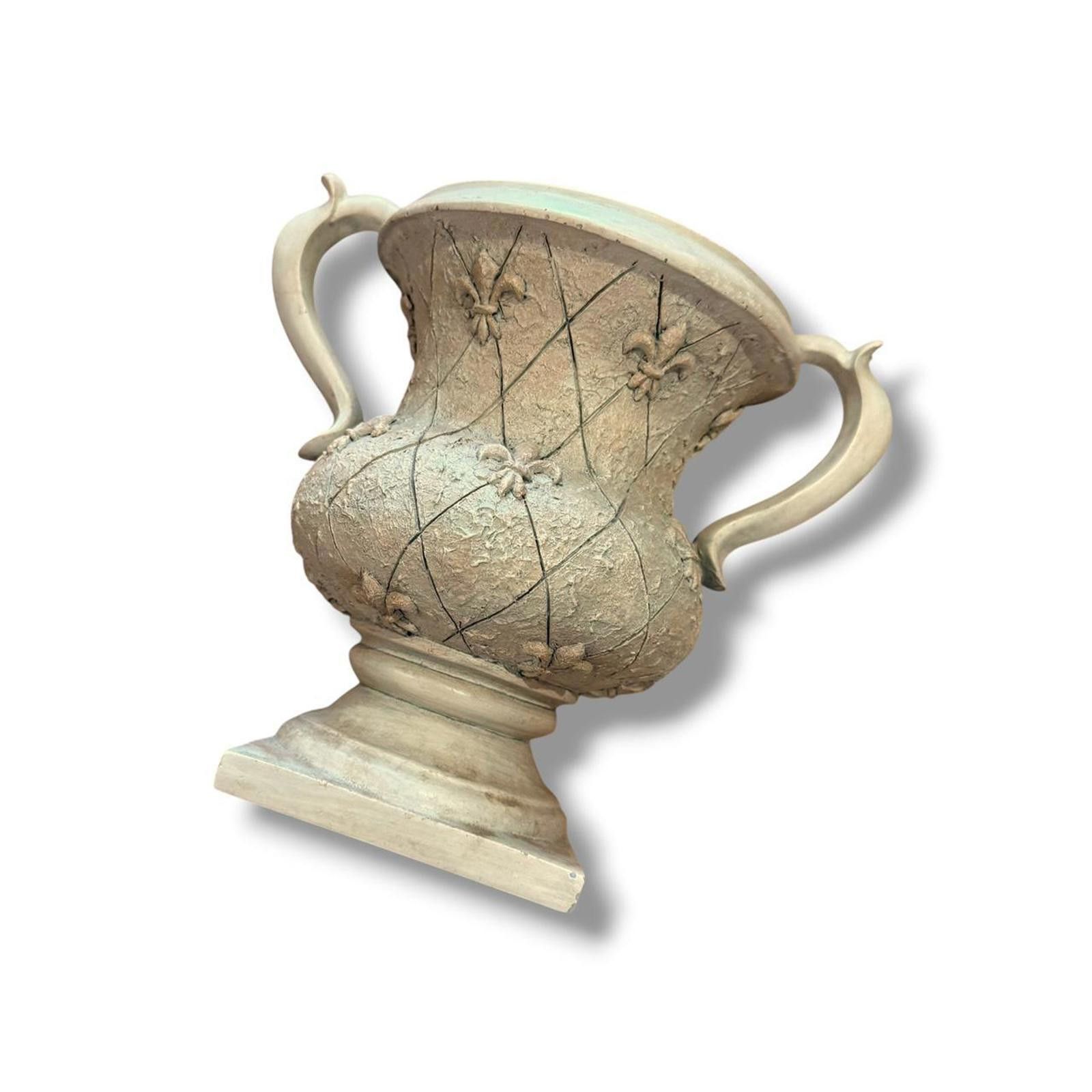 Other Heavy Cream Wall Fleur De Lis Planter Bookend Size ONE SIZE - 1 Thumbnail