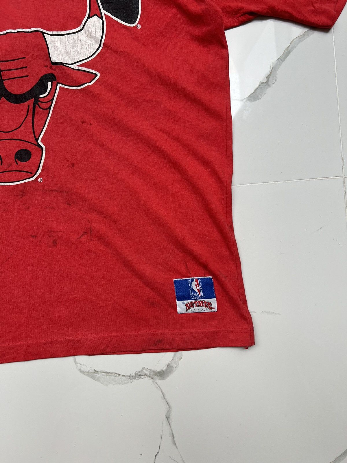 NBA × Nutmeg × Vintage 90’s NUTMEG RARE CHICAGO BULL RETRO TEE Y2K Size US XL / EU 56 / 4 - 2 Thumbnail