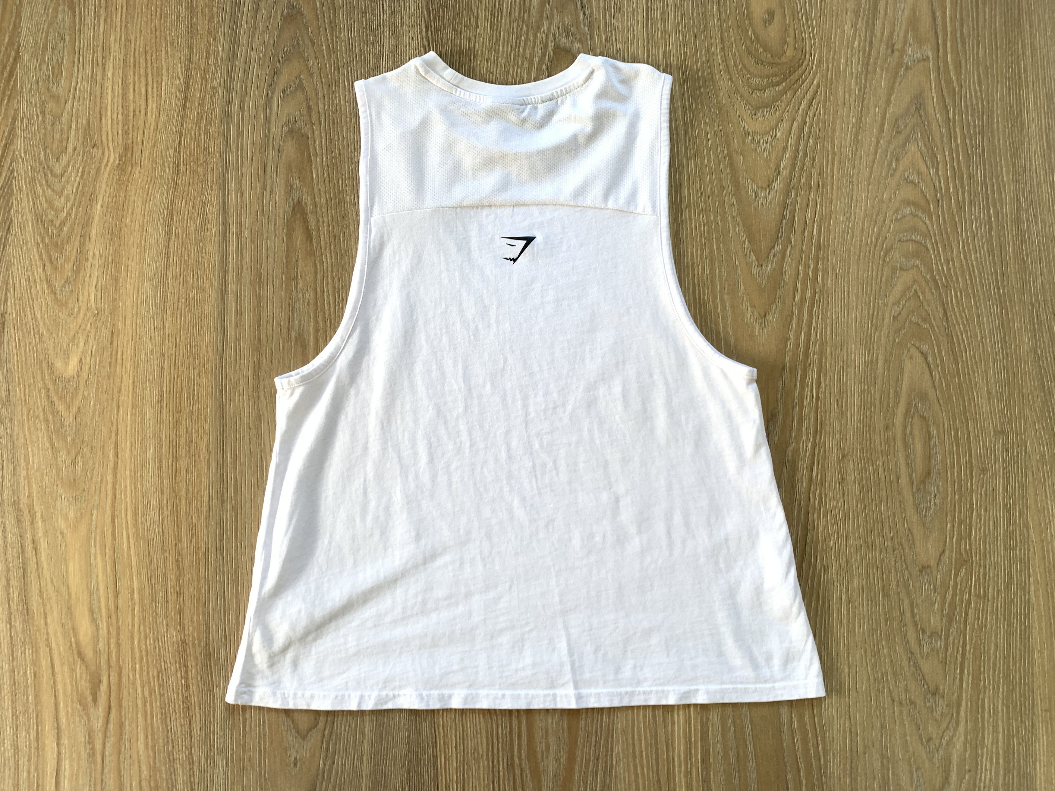 Gymshark Gymshark White Sleeveless T Shirt Size US S / EU 44-46 / 1 - 3 Thumbnail