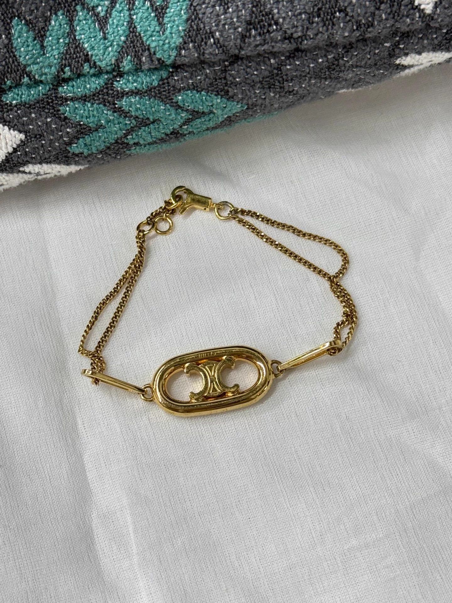 Celine Gold Triomphe Bracelet