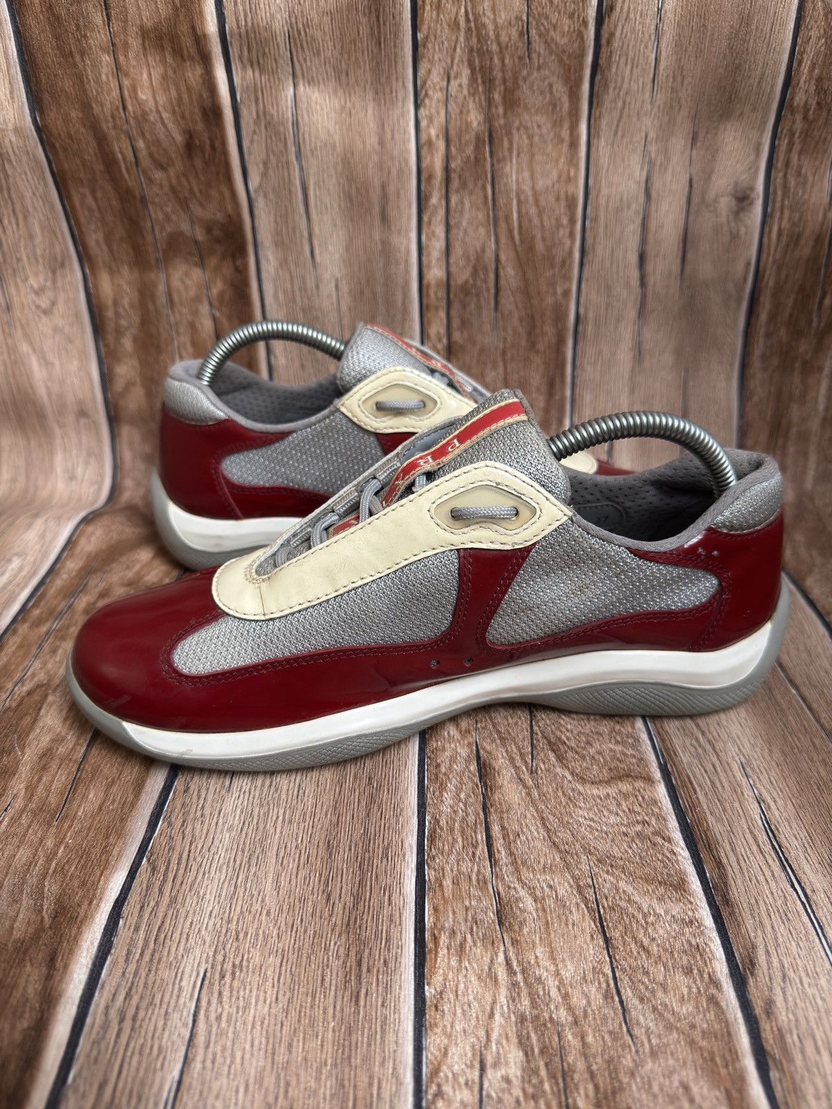 Prada 🔥 patent America cup trainers Size US 5.5 / EU 38 - 10 Thumbnail