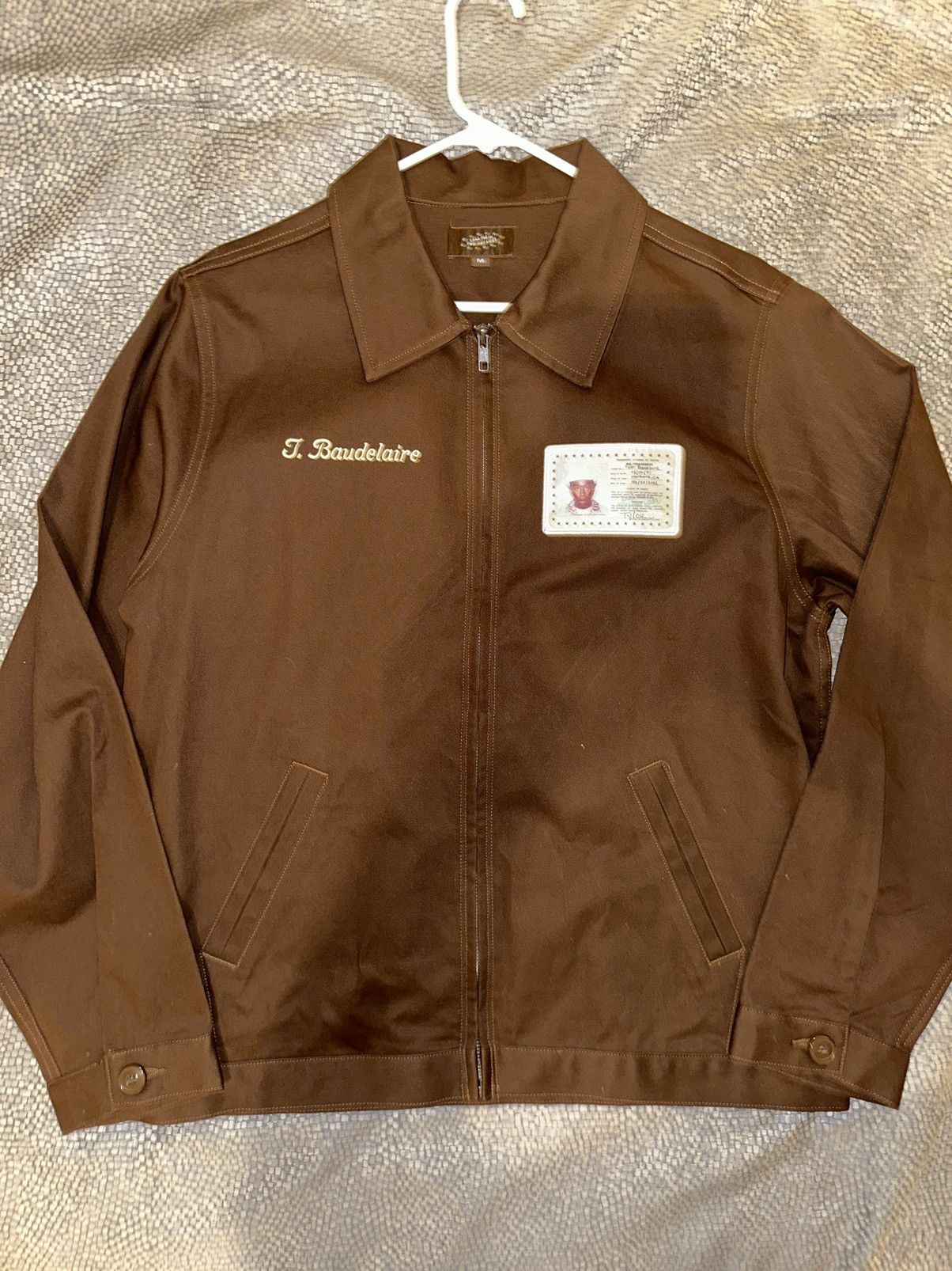 image of Golf Le Fleur x Golf Wang Cmiygl Tour Jacket - Tyler, The Creator in Brown, Men's (Size Medium)