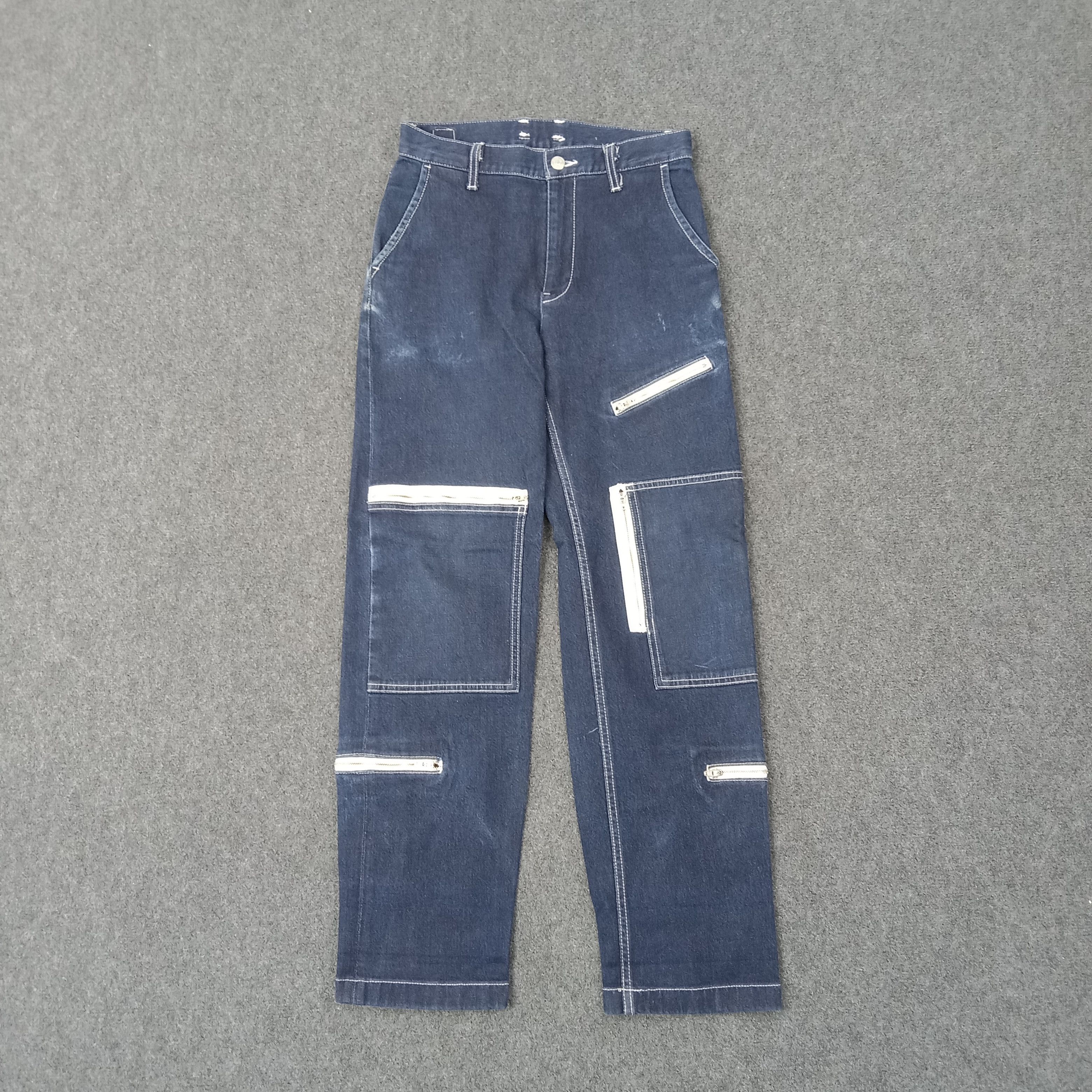 Japanese Brand X-girl Japanese Brand Multi Pocket Denim Jeans C252N3 Size US 27 - 1 Thumbnail