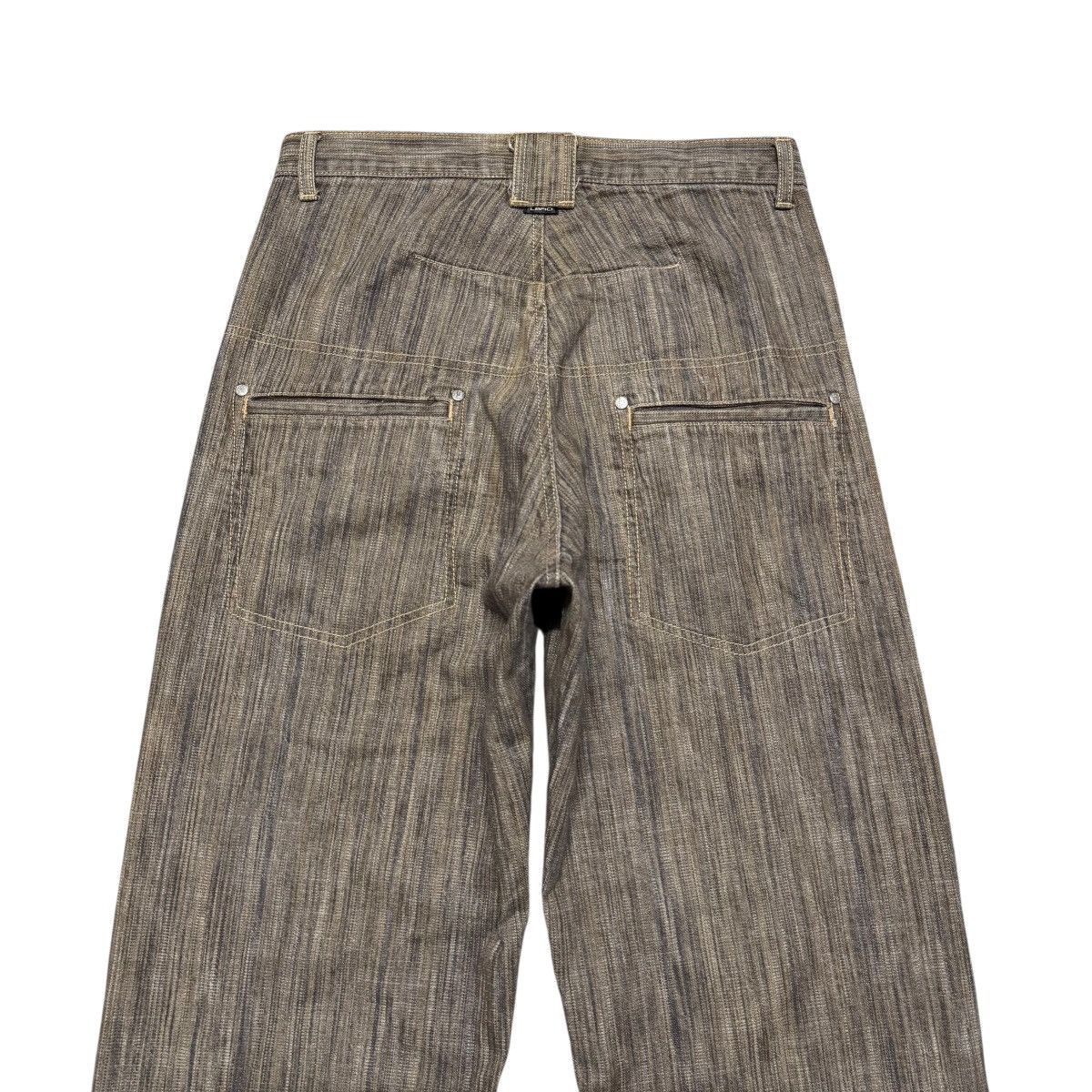 Japanese Brand LBRD Striped Denim Baggy Jeans Size US 30 / EU 46 - 10 Thumbnail