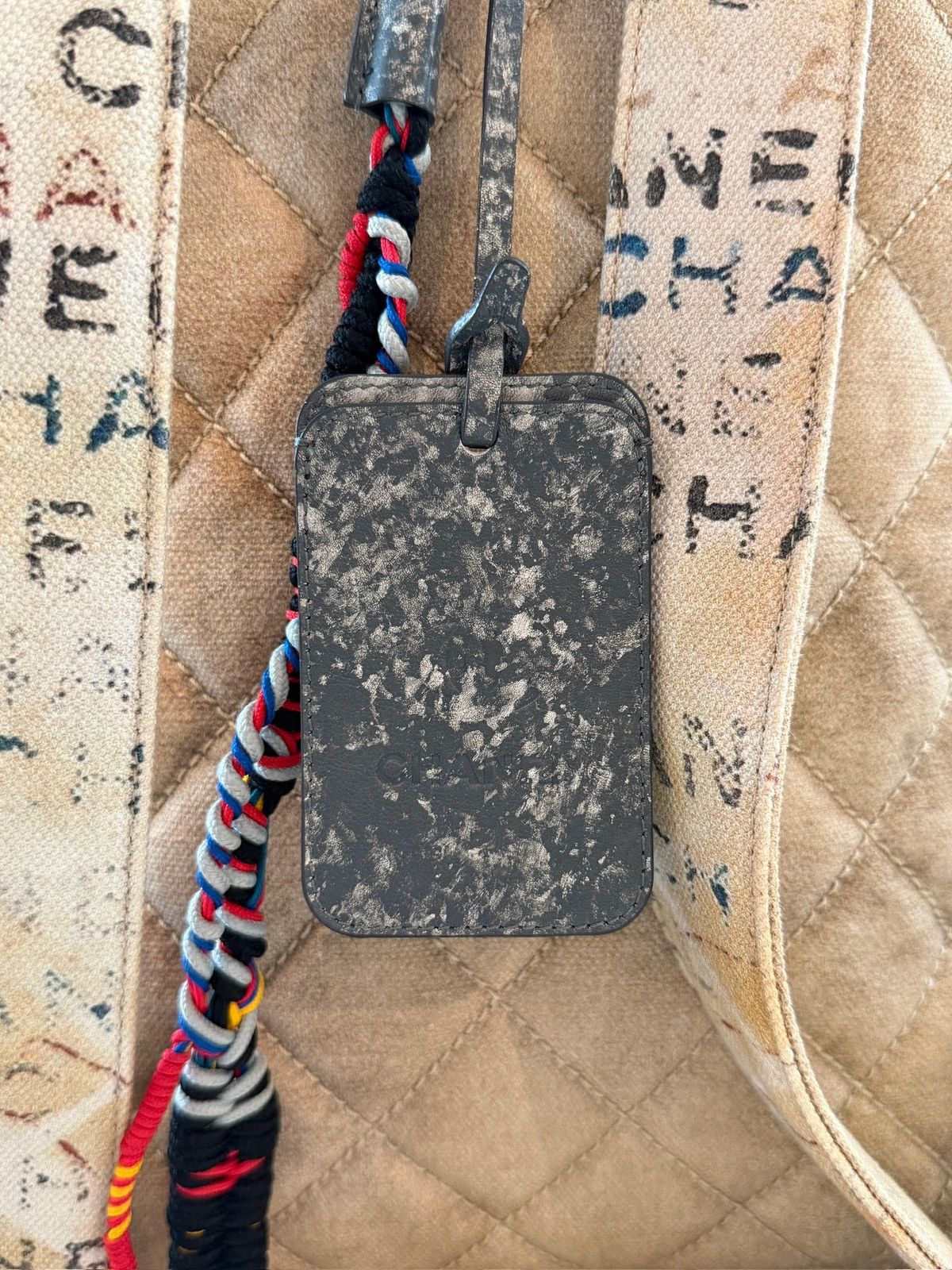 Chanel Chanel 2014 Art School Large Beige Graffiti Backpack Size ONE SIZE - 6 Thumbnail