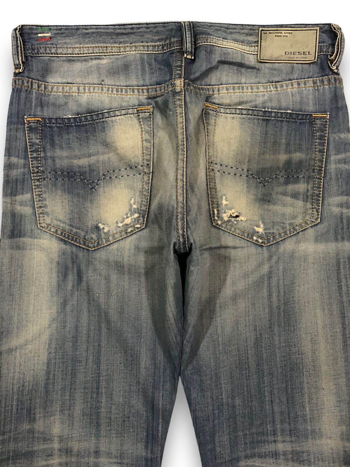 Diesel Diesel Blue Eyecons 2016/2Edition Blue Wash Distressed Jeans Size US 32 / EU 48 - 11 Thumbnail