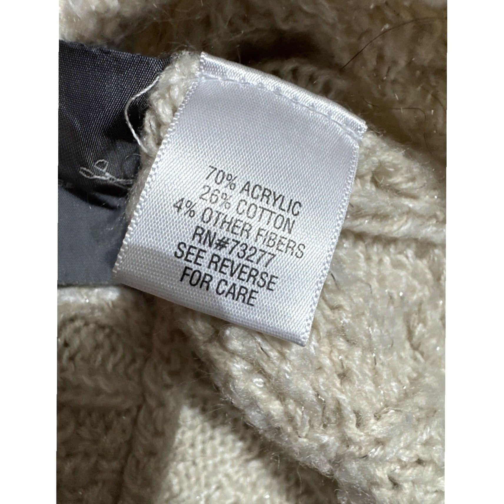 Vintage Simply Vera Vera Wang Sweater Womens Size M Cable Knit Scandinavian Lagenlook Size M / US 6-8 / IT 42-44 - 6 Thumbnail