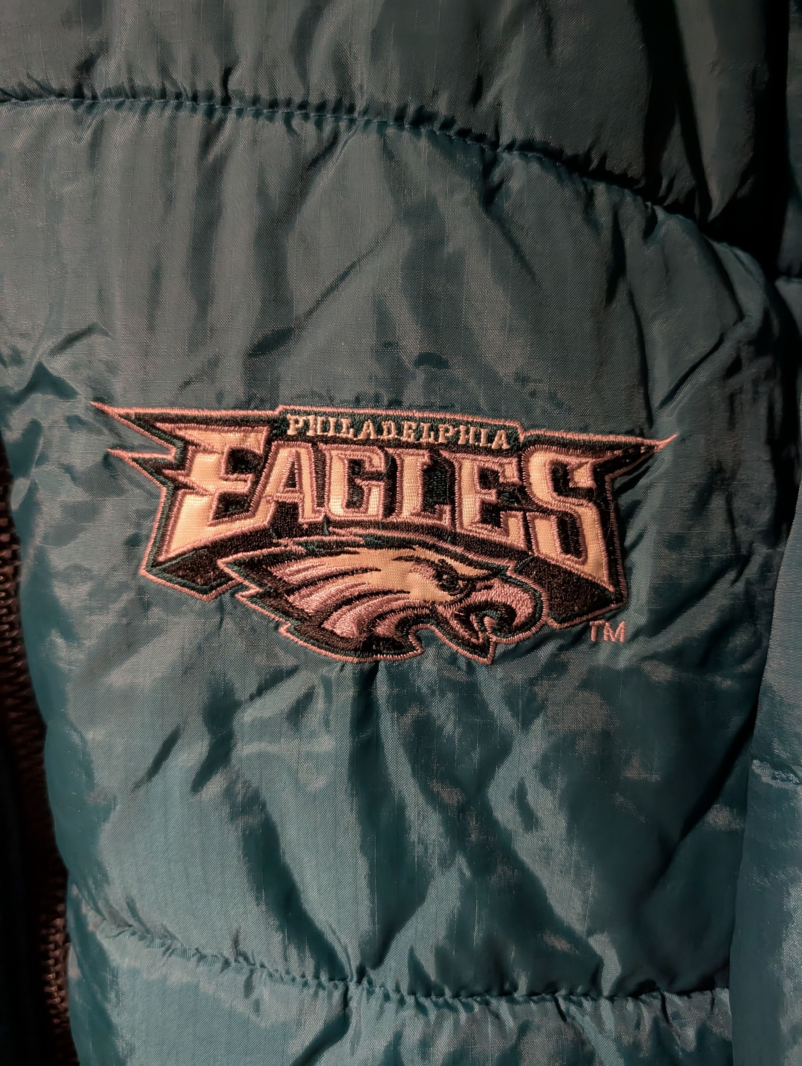 Pro Player Vintage 90s Philadelphia Eagles Reversible Puffer Jacket Size US L / EU 52-54 / 3 - 10 Thumbnail