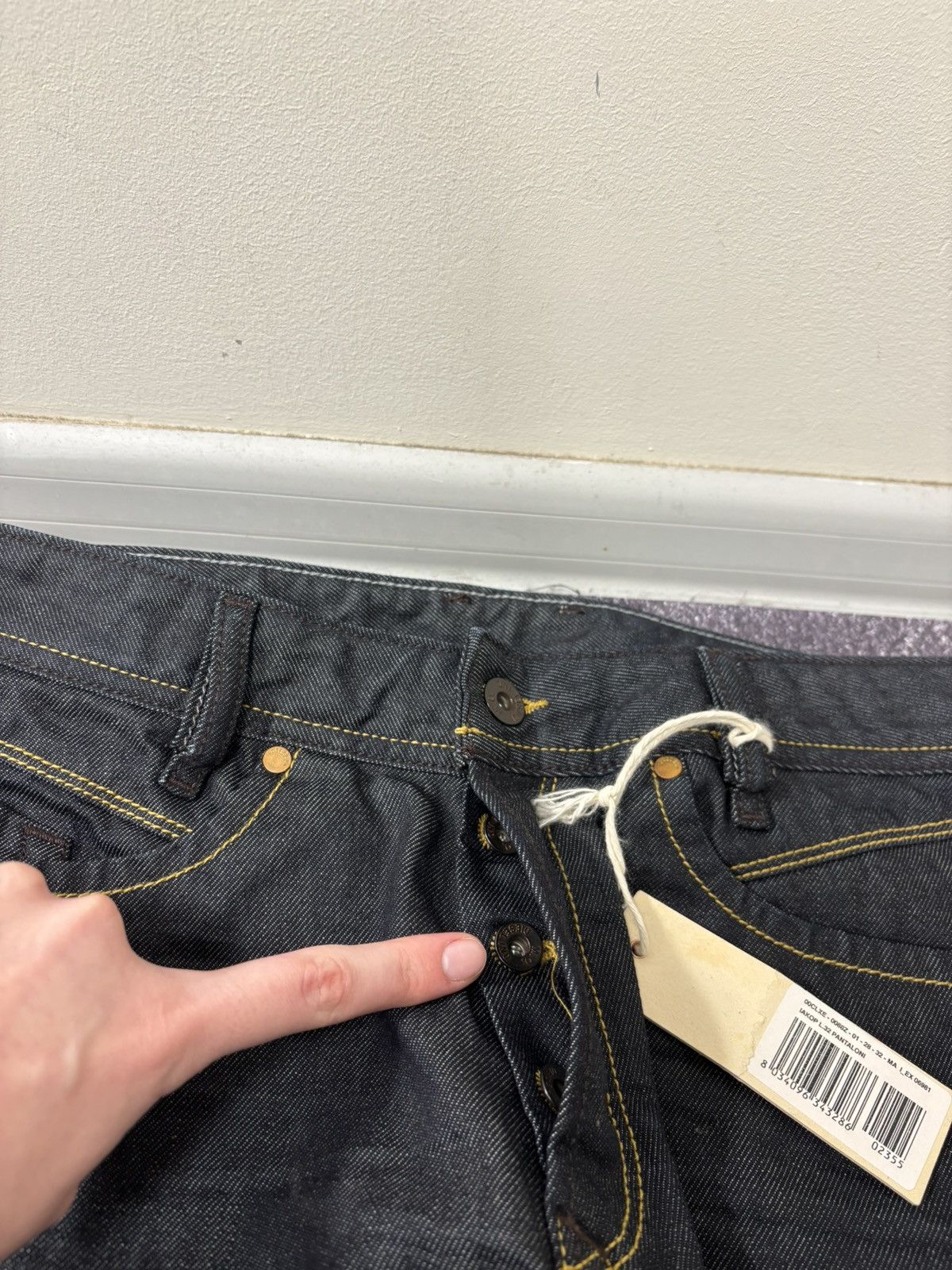 Diesel Diesel Iakop Regular Slim Tapered NWT Navy/Black Denim Jeans Size US 28 / EU 44 - 10 Thumbnail