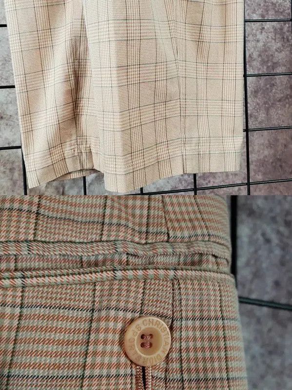 Dior Dior Pink Cotton Plaid Logo Leisure Pants . Size 23" - 8 Thumbnail