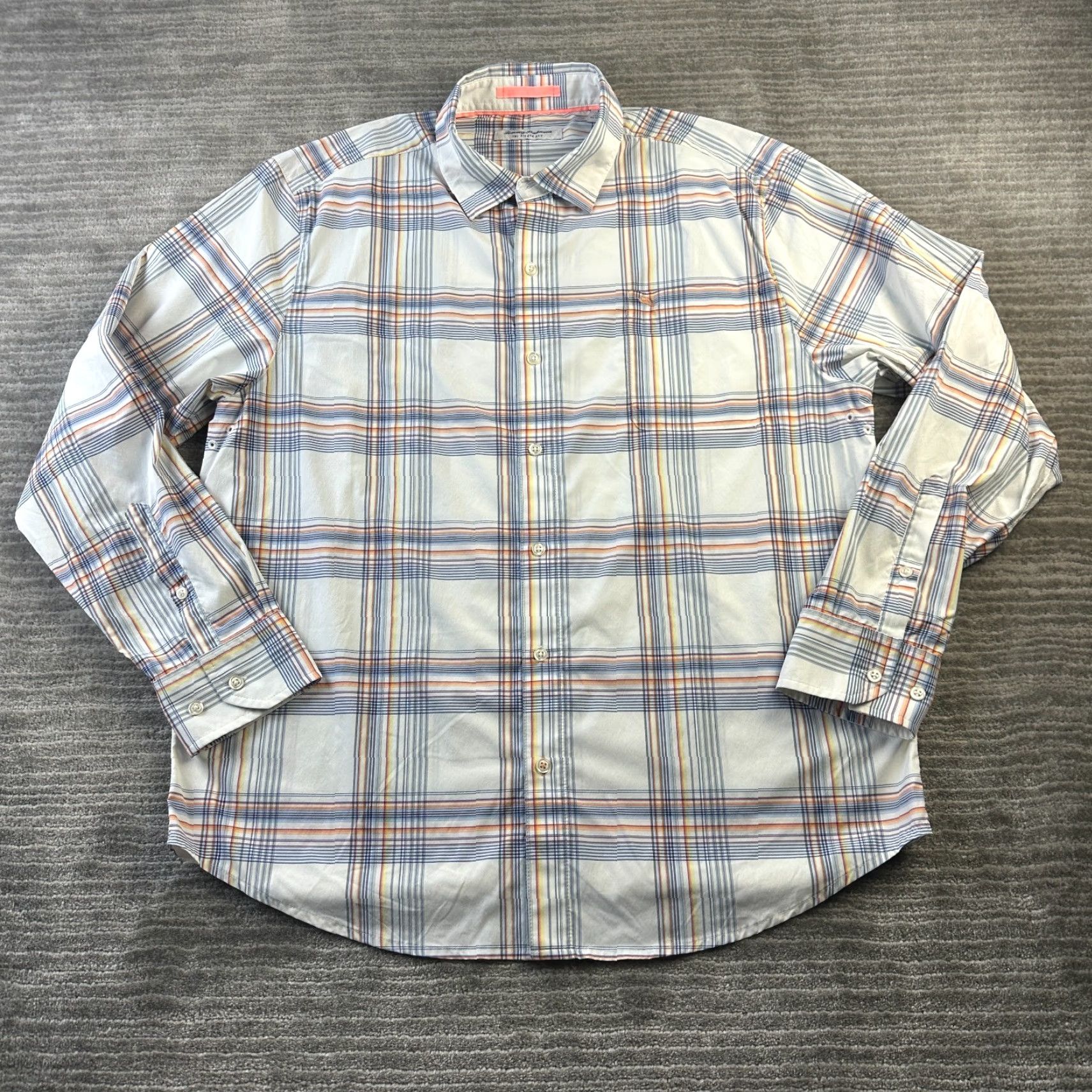 Tommy Bahama Tommy Bahama Shirt Mens Large White Siesta Key Button Up Performance Stretch Size US L / EU 52-54 / 3 - 2 Thumbnail