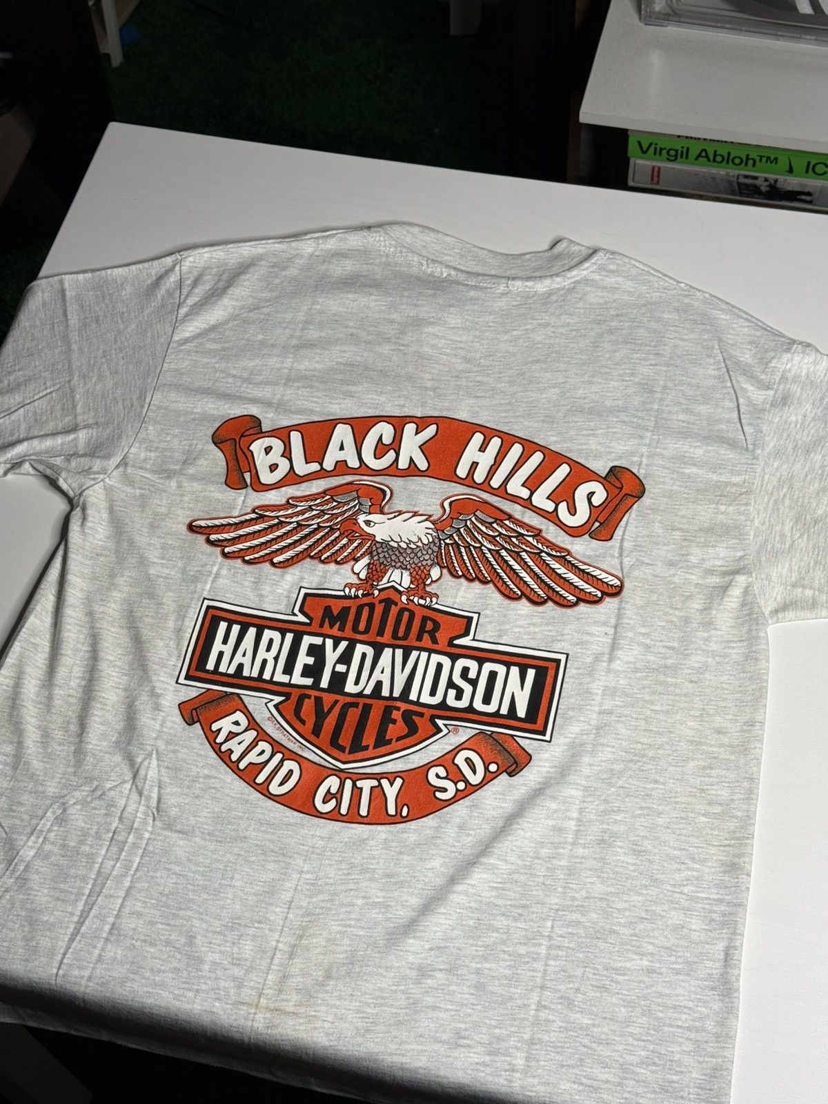 Harley Davidson VINTAGE 1993 SS Harley Davidson Tee "Grey" [L] DEADSTOCK Size US L / EU 52-54 / 3 - 2 Thumbnail