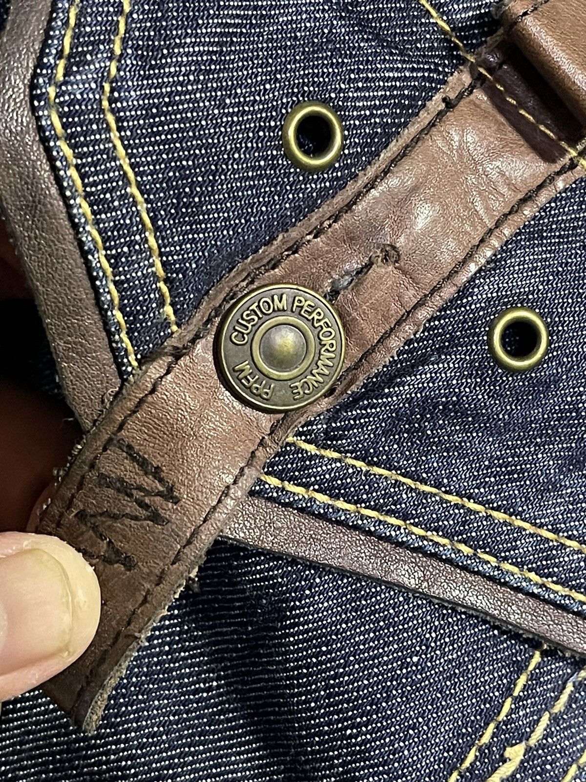 14th Addiction PPFM NICE DESIGN DENIM JEAN Size US 32 / EU 48 - 3 Thumbnail