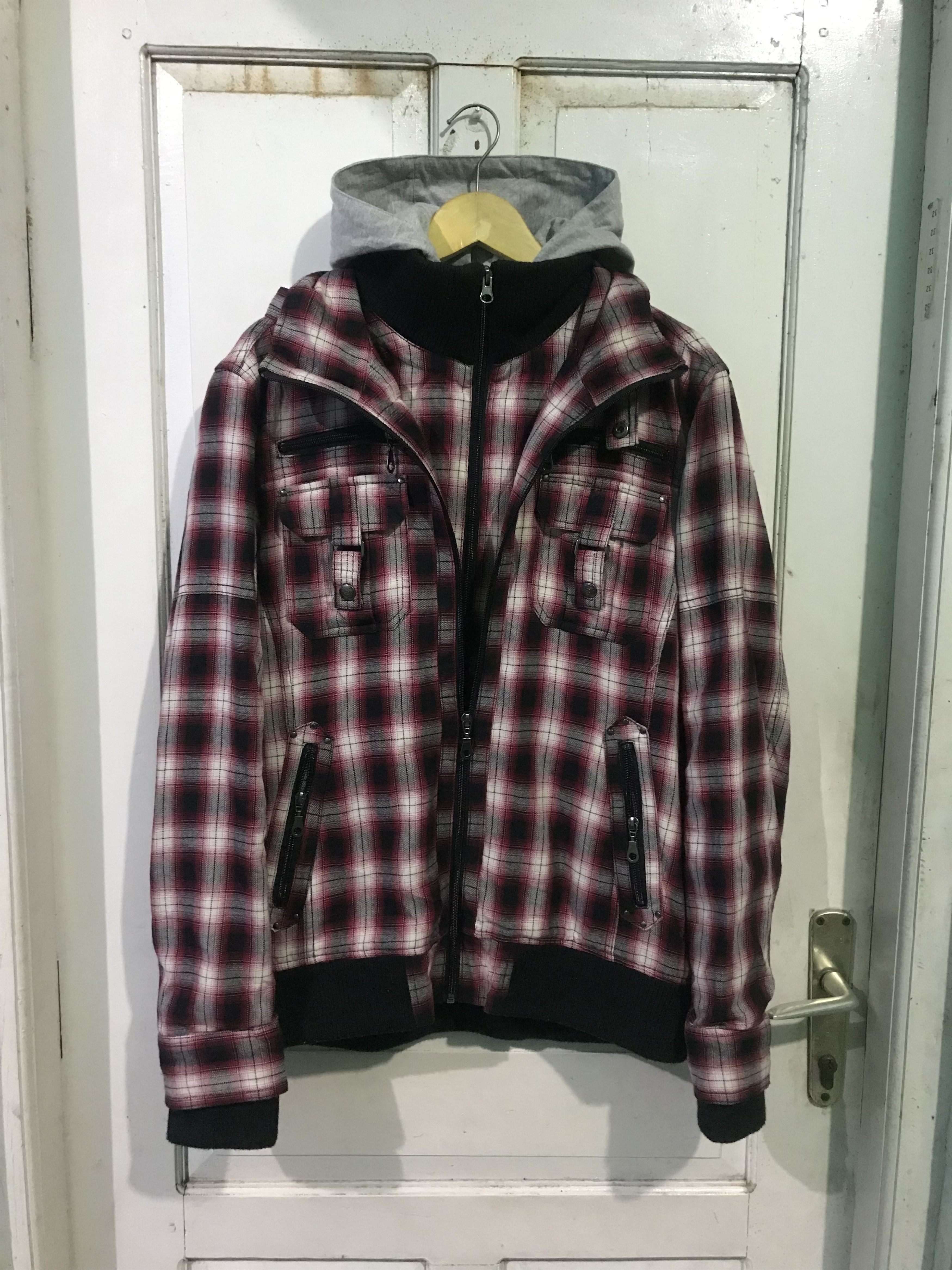 In The Attic Bareback realdress shadow plaid bono bondage jacket Size US L / EU 52-54 / 3 - 1 Thumbnail