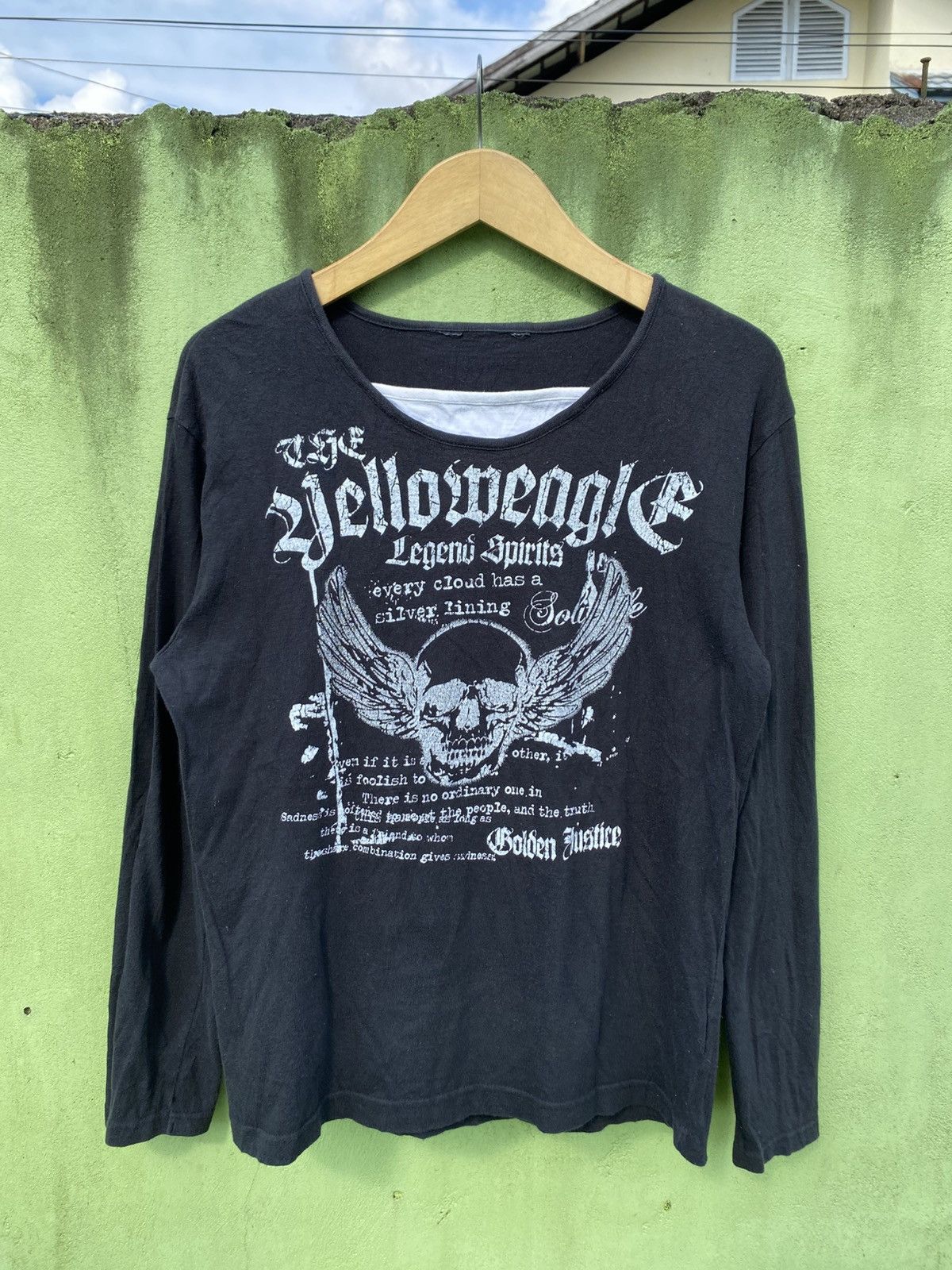 Other Japanese Vintage Long Sleeve Black Gothic Skull Dark Rebel Size US M / EU 48-50 / 2 - 1 Thumbnail