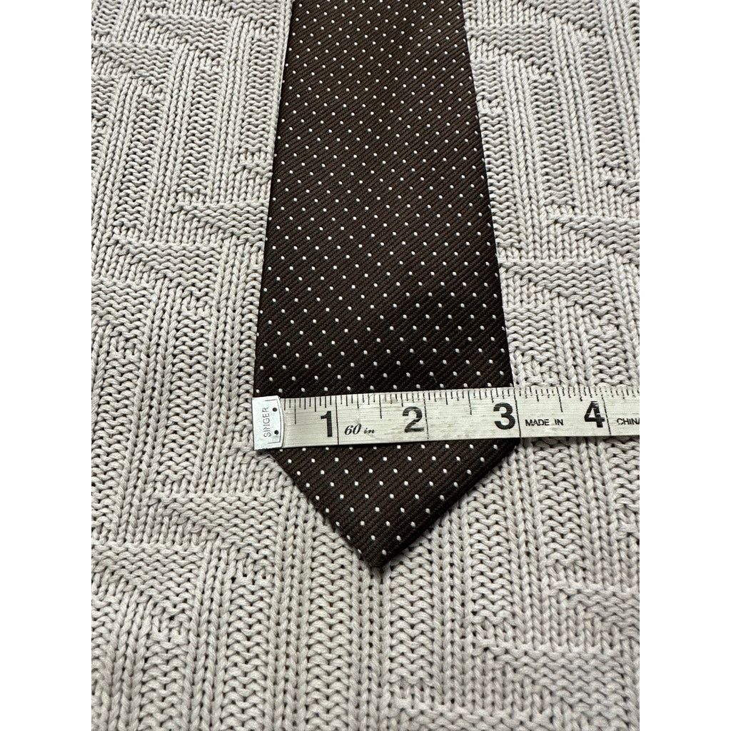 Vintage Vintage Stuart McGuire brown polkadot tie Size ONE SIZE - 4 Thumbnail