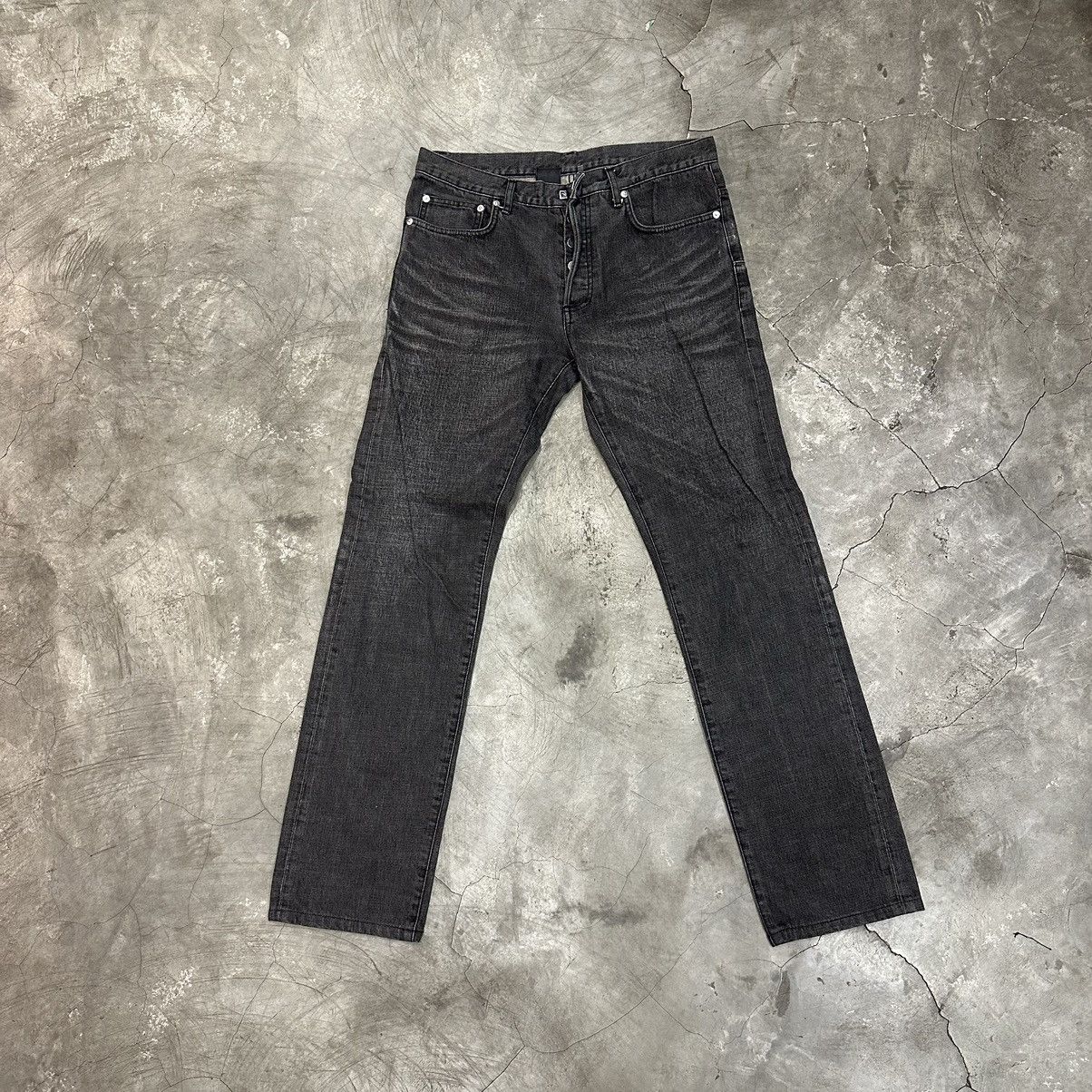 image of Dior Ss05 "untitled" 17Cm Clawmark Stacked Jeans in Denim, Men's (Size 32)