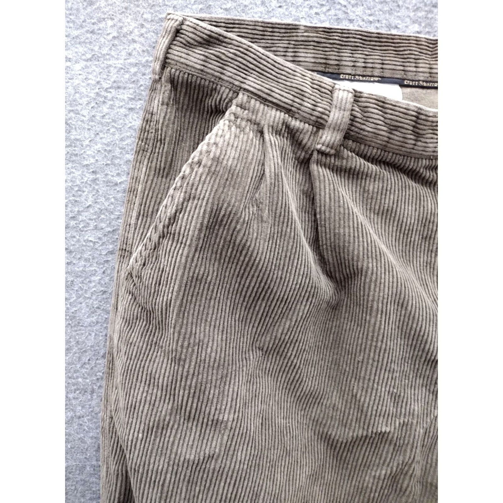 Croft & Barrow Croft & Barrow Dark Brown Corduroy Pants Mens 40X32 Dress Pants Regular Straight Brown Corduroy Size US 40 / EU 56 - 7 Thumbnail
