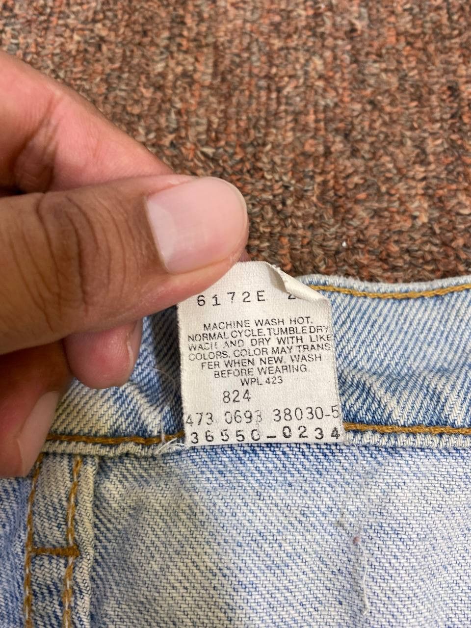 Levi's vintage levis 550 orange tab short denim nice design Size US 39 - 12 Thumbnail