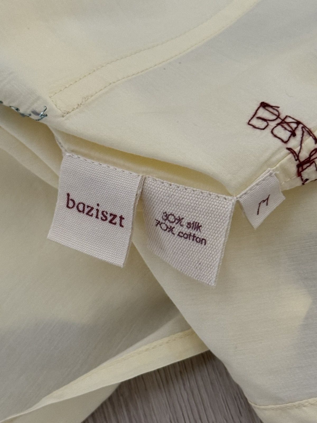 Other Baziszt Avian Bird Embroidered Camp Collar Silk Blend Shirt Size US M / EU 48-50 / 2 - 7 Thumbnail