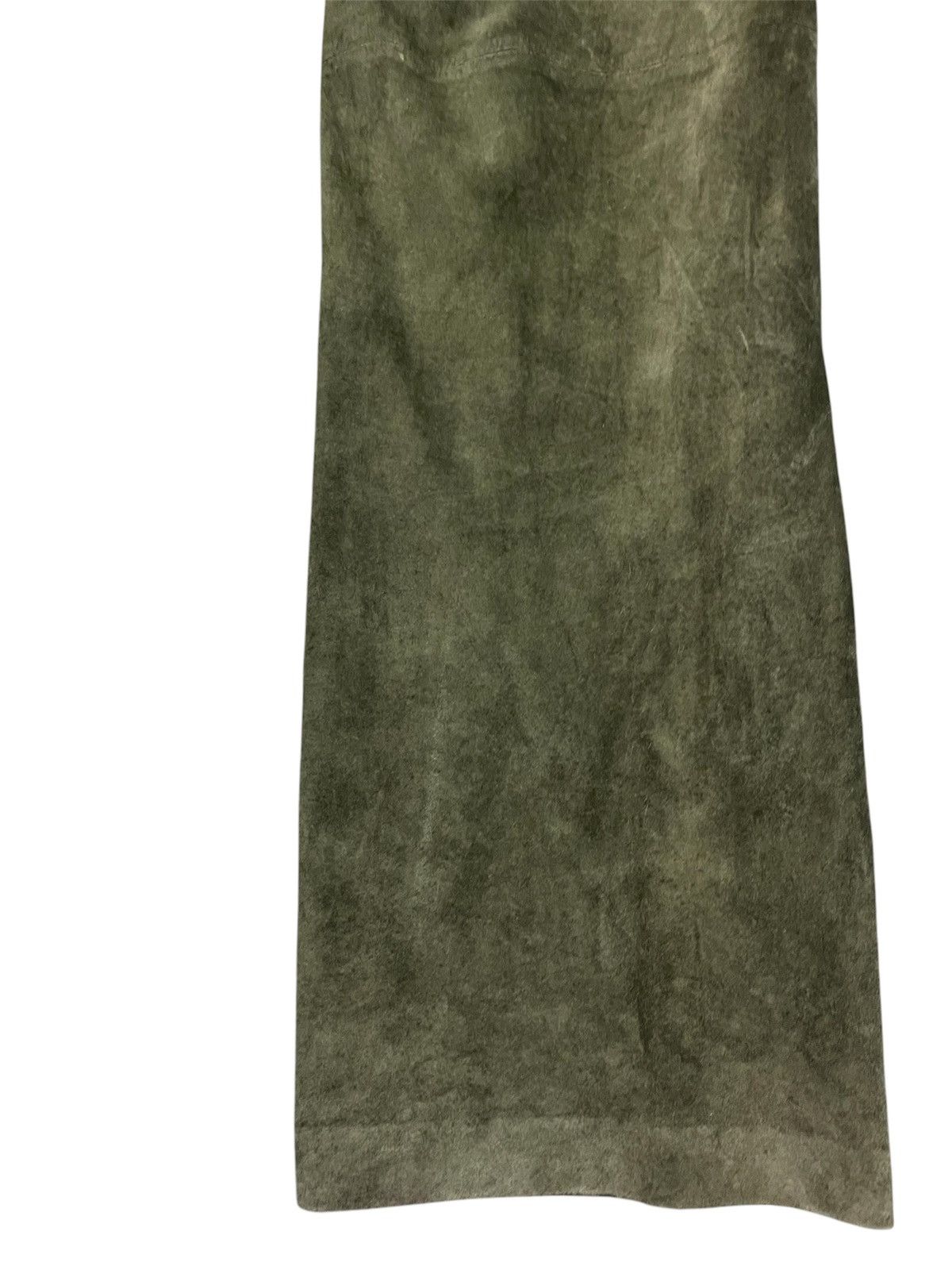 Genuine Leather × Leather × Vintage Amazing Vtg Brandon Thomas leather olive suede trouser pants Size US 32 / EU 48 - 10 Thumbnail