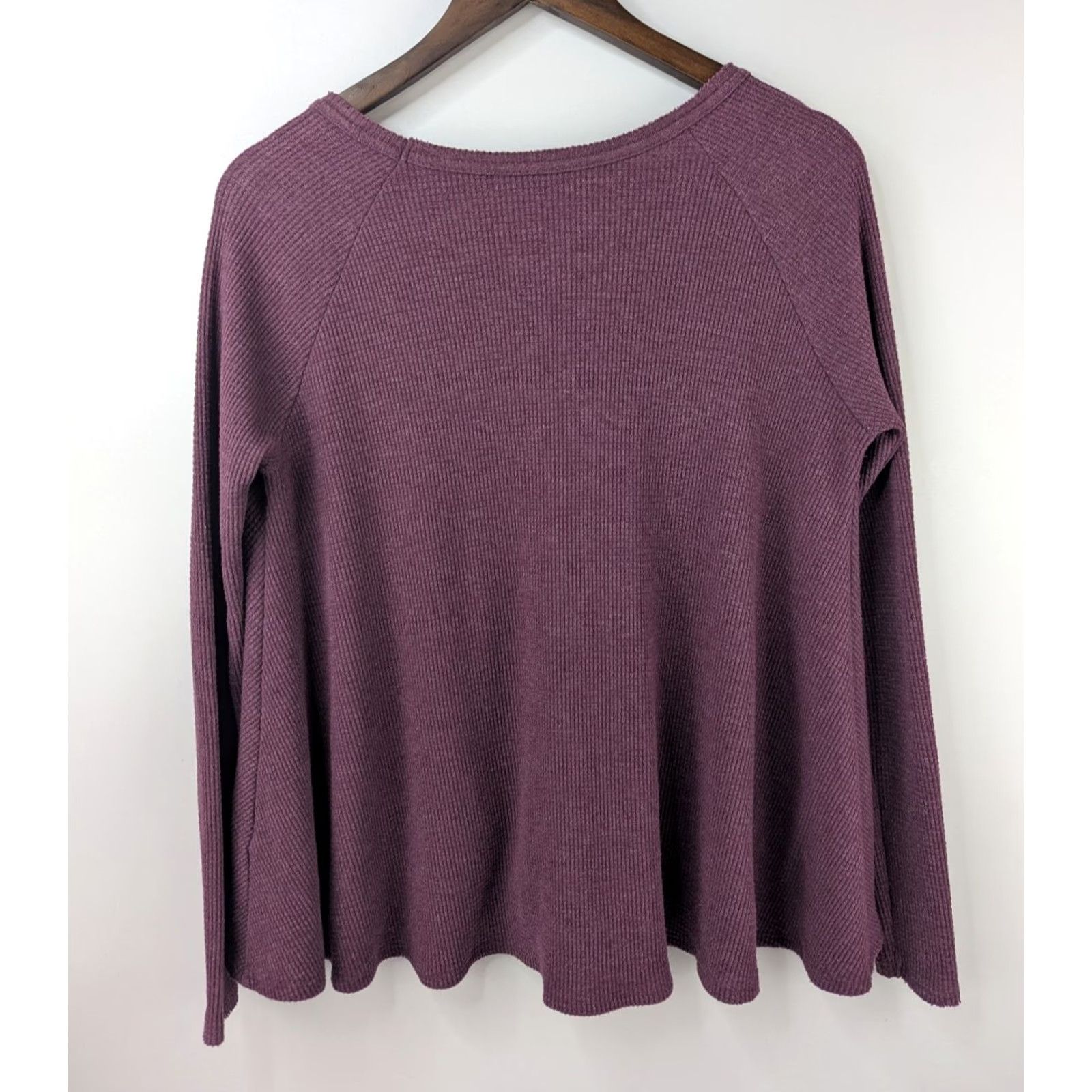 Vintage We The Free We The Free Burgundy Purple Waffle Knit Thermal Swing Top Sz S Boho Shirt Adult S Burgundy Purple Knit Waffle Swing Top Bohemian Womens Size S / US 4 / IT 40 - 3 Thumbnail