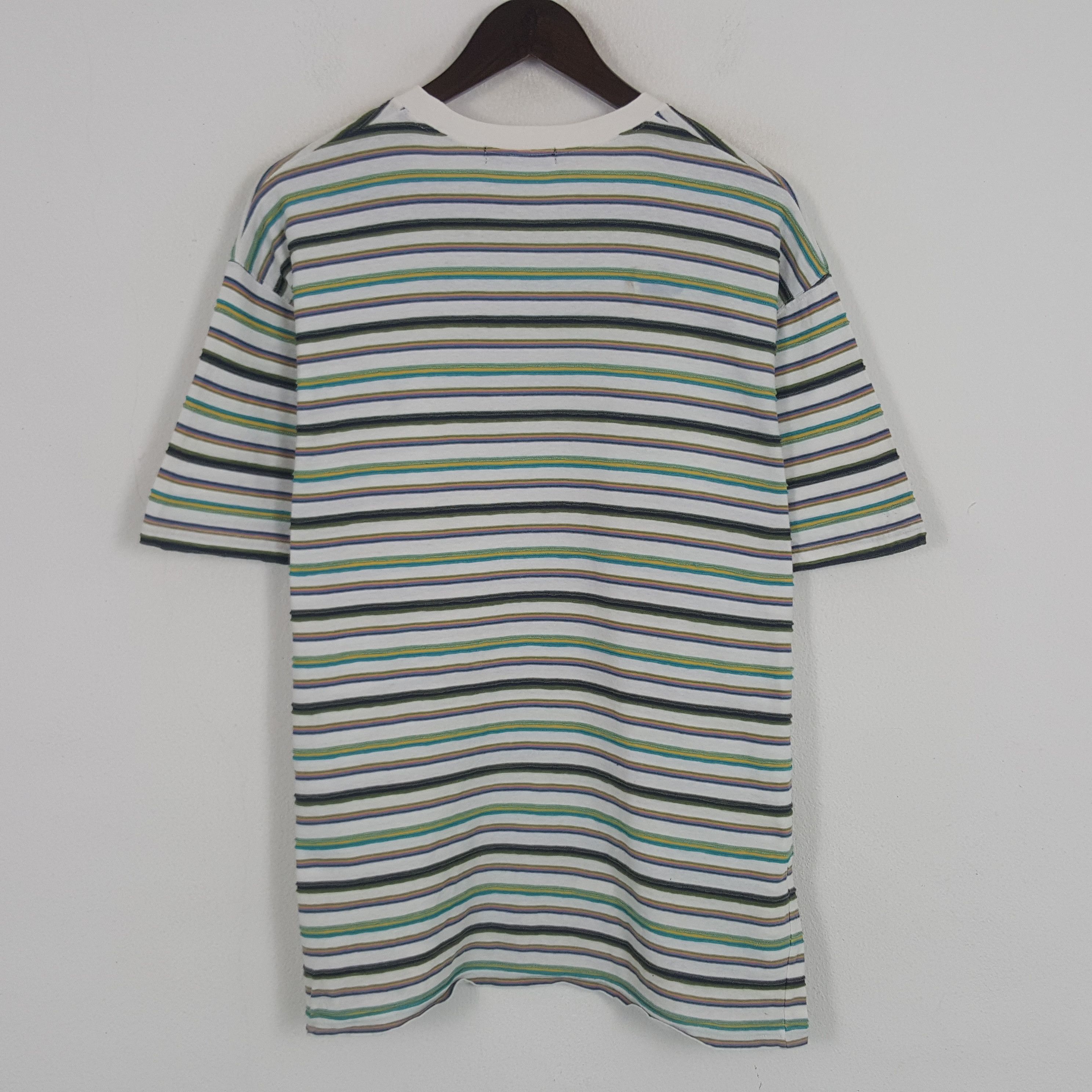 Vintage × Yves Saint Laurent Vintage Yves Saint Laurent Striped Tshirt Size US L / EU 52-54 / 3 - 3 Thumbnail