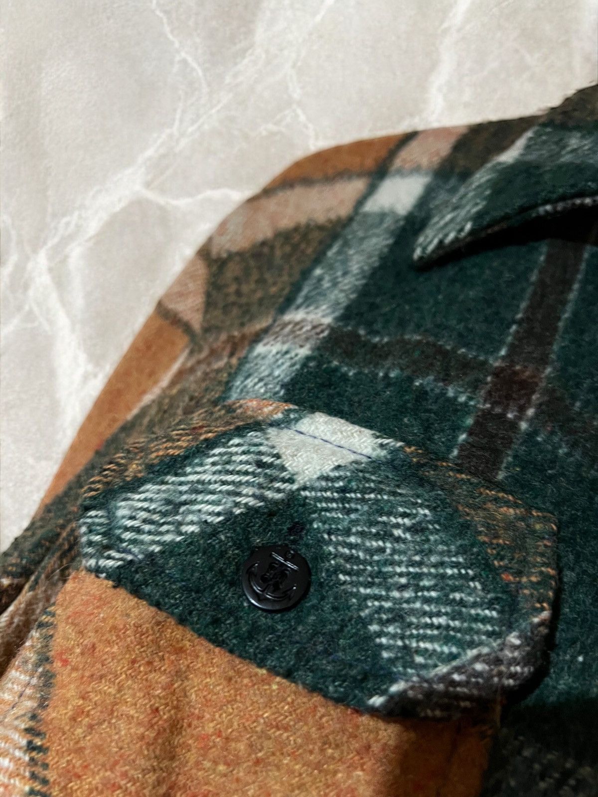 CPO × Vintage C.P.O. Made in Taiwan 80s Vintage Flannel Wool Shirt Jacket Size US M / EU 48-50 / 2 - 7 Thumbnail
