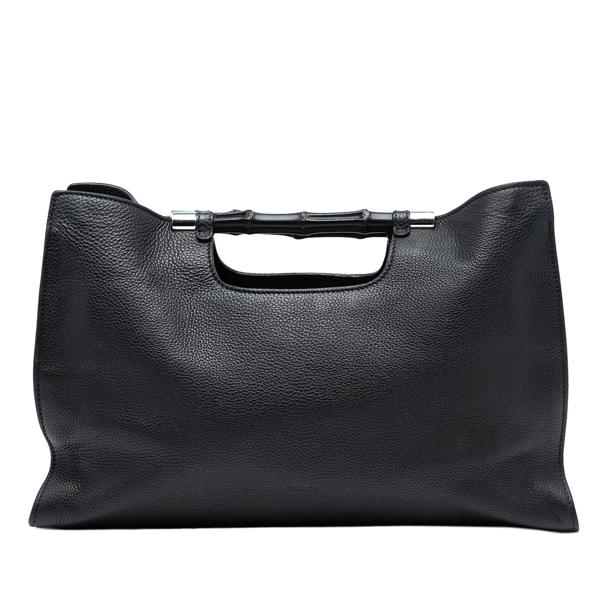 Gucci Gucci Medium Calfskin Bamboo Daily Shopper Satchel Size ONE SIZE - 1 Thumbnail